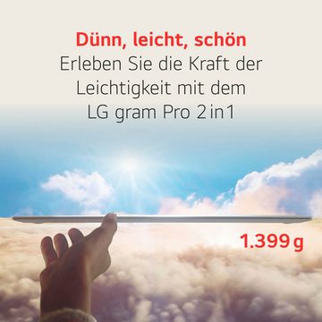 LG Gram Pro 2in1 16" Laptop, OLED-Touchscreen, 16GB RAM, Windows 11 Home, Convertible Notebook (40,6 cm/16 Zoll, Intel Core Ultra 7 155H, ARC, 1000 GB SSD)
