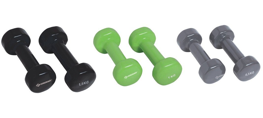 Schildkröt-Fitness Gewichteplatten Schildkröt VINYL-HANTELSET im ABS-K