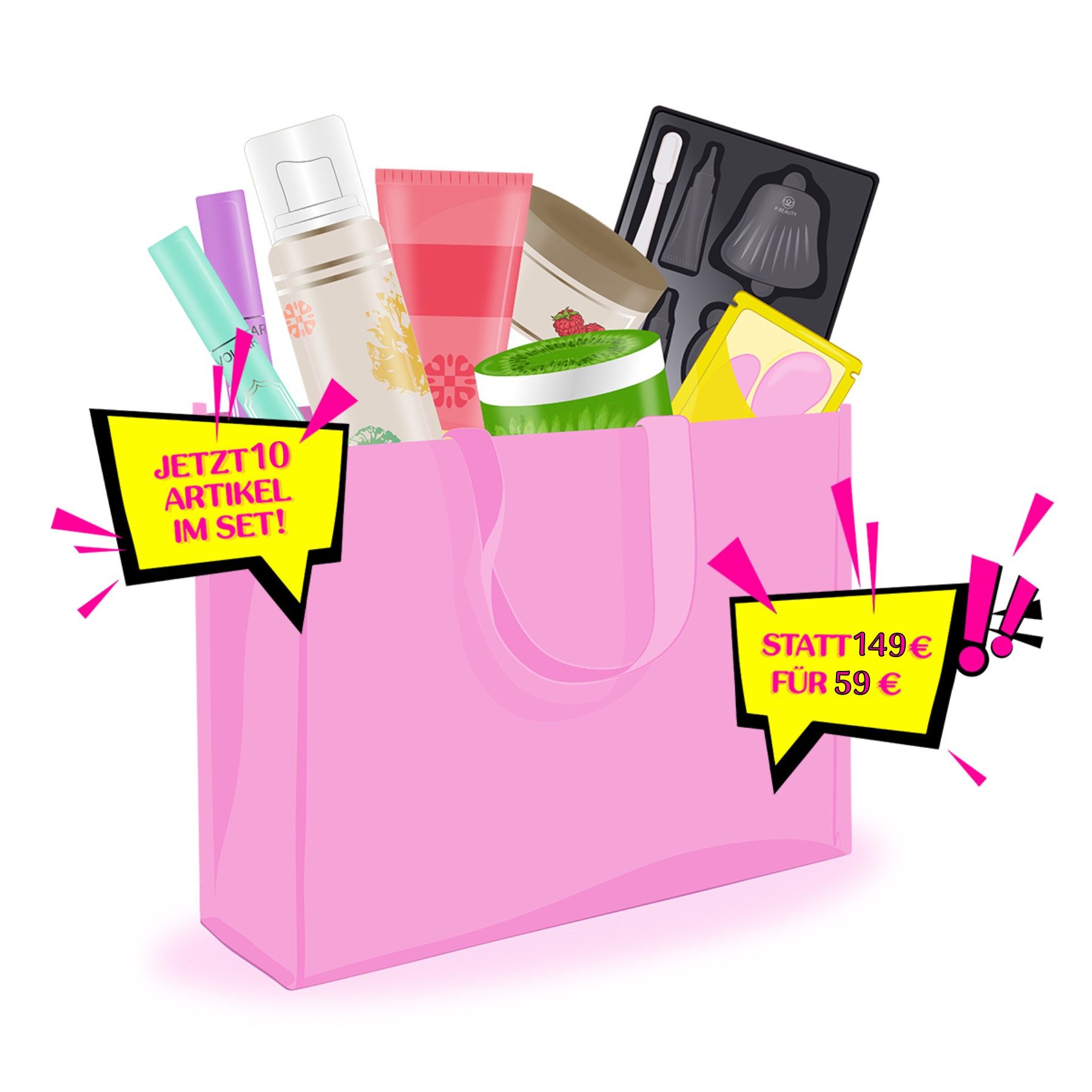 Pflege-Geschenkbox Damen Beauty Geschenk Box Pflege Set 10 Teile für 59€ statt 149€
