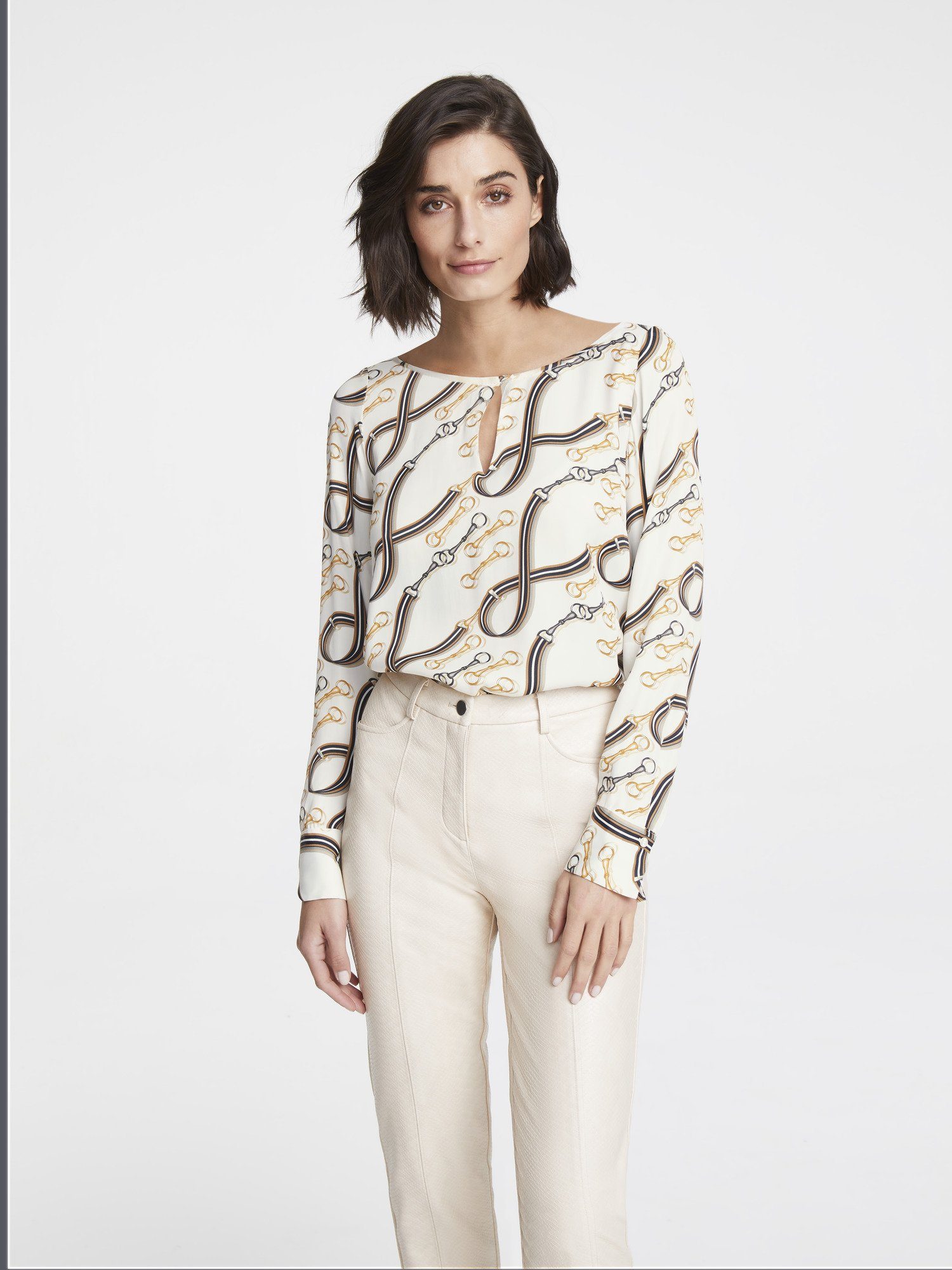 ASHLEY BROOKE by Heine Druckbluse mit Kettendruck | OTTO