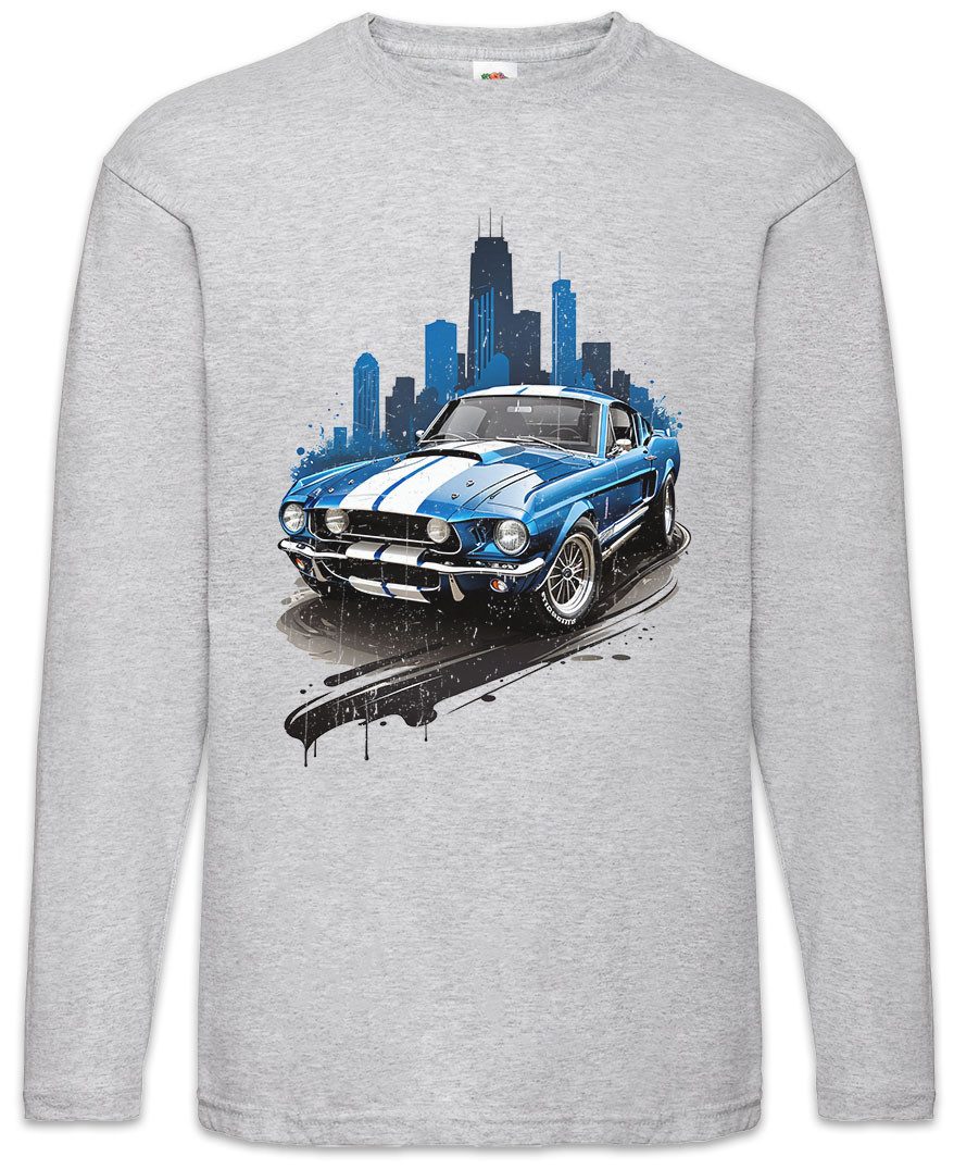 Langarmshirt Shelby Langarm T-Shirt Mustang Eleanor Muscle Auto Cobra Racing Car