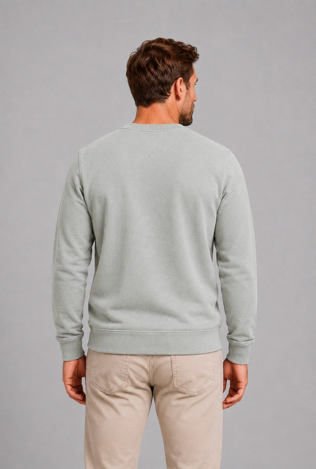 Smith & Solo Sweatshirt Herren, Pullover Baumwolle Loose Fit, Langarm, unifarben