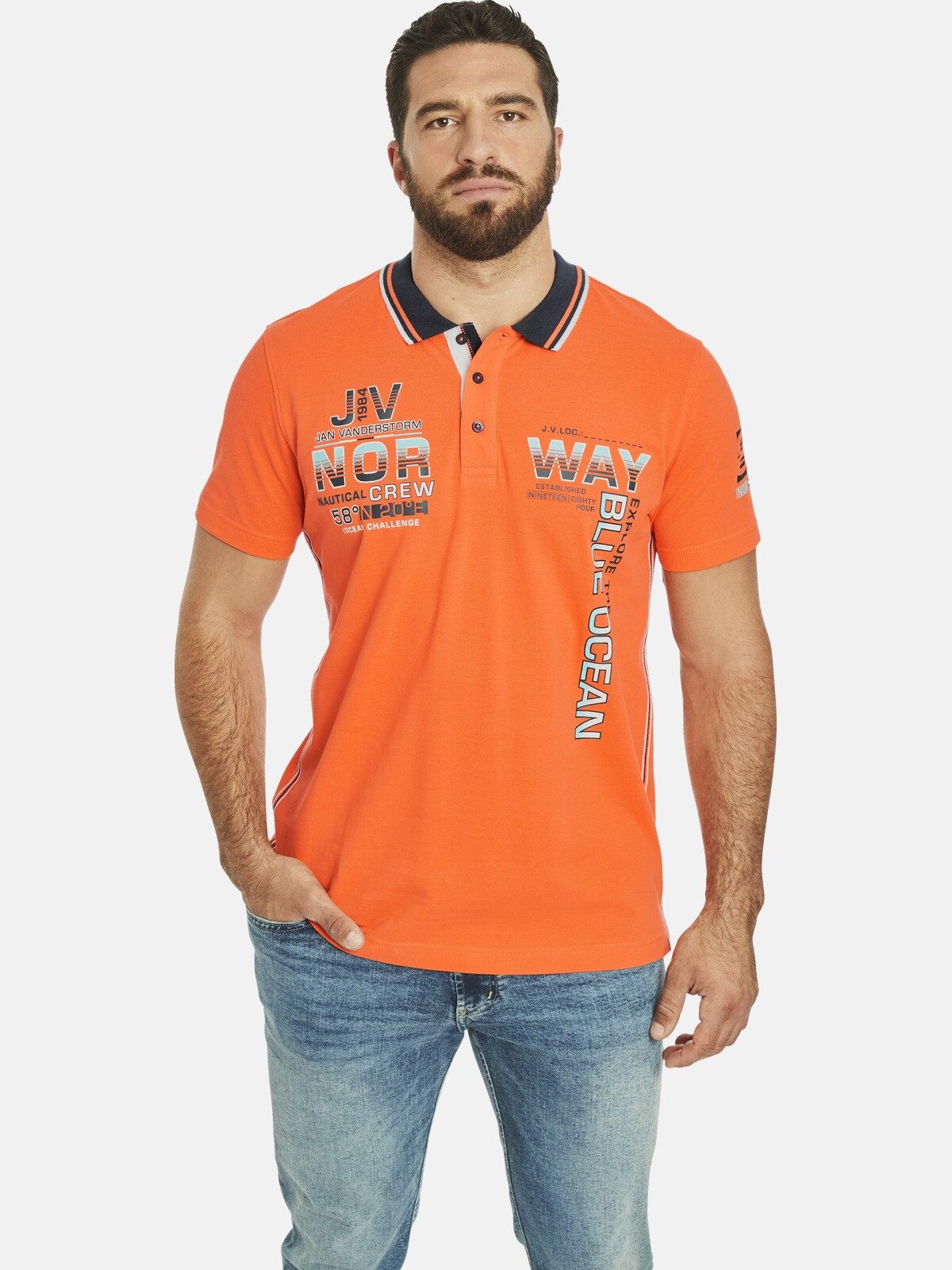 Jan Vanderstorm Poloshirt JERKER aus weichem günstig online kaufen