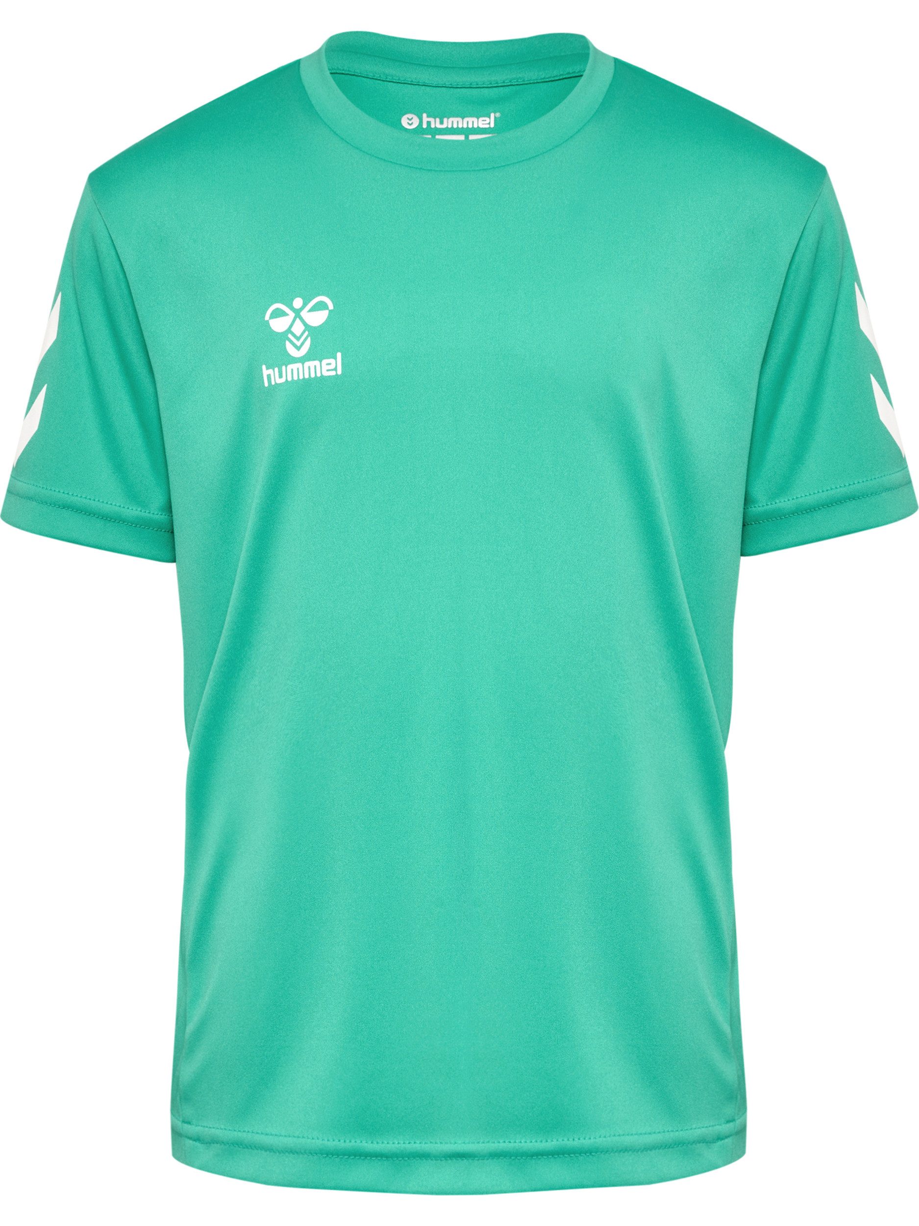 hummel T-Shirt & Shorts HMLLOGO SET KIDS (Set, 2-tlg., 2) mit elastischem Bund, aus Polyester, pflegeleicht, sportlicher Stil