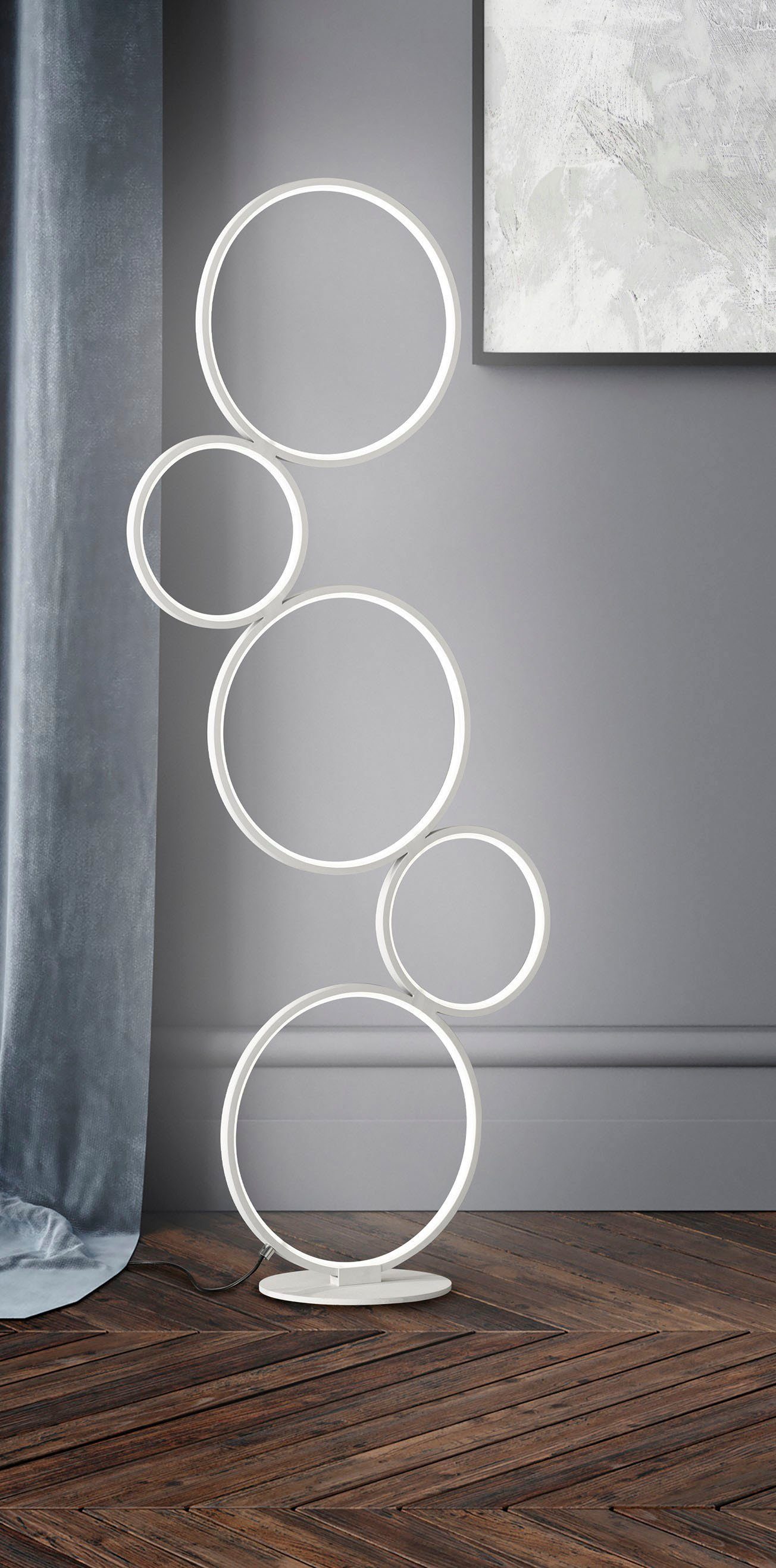 TRIO Leuchten LED Stehlampe Rondo, Dimmfunktion, günstig online kaufen