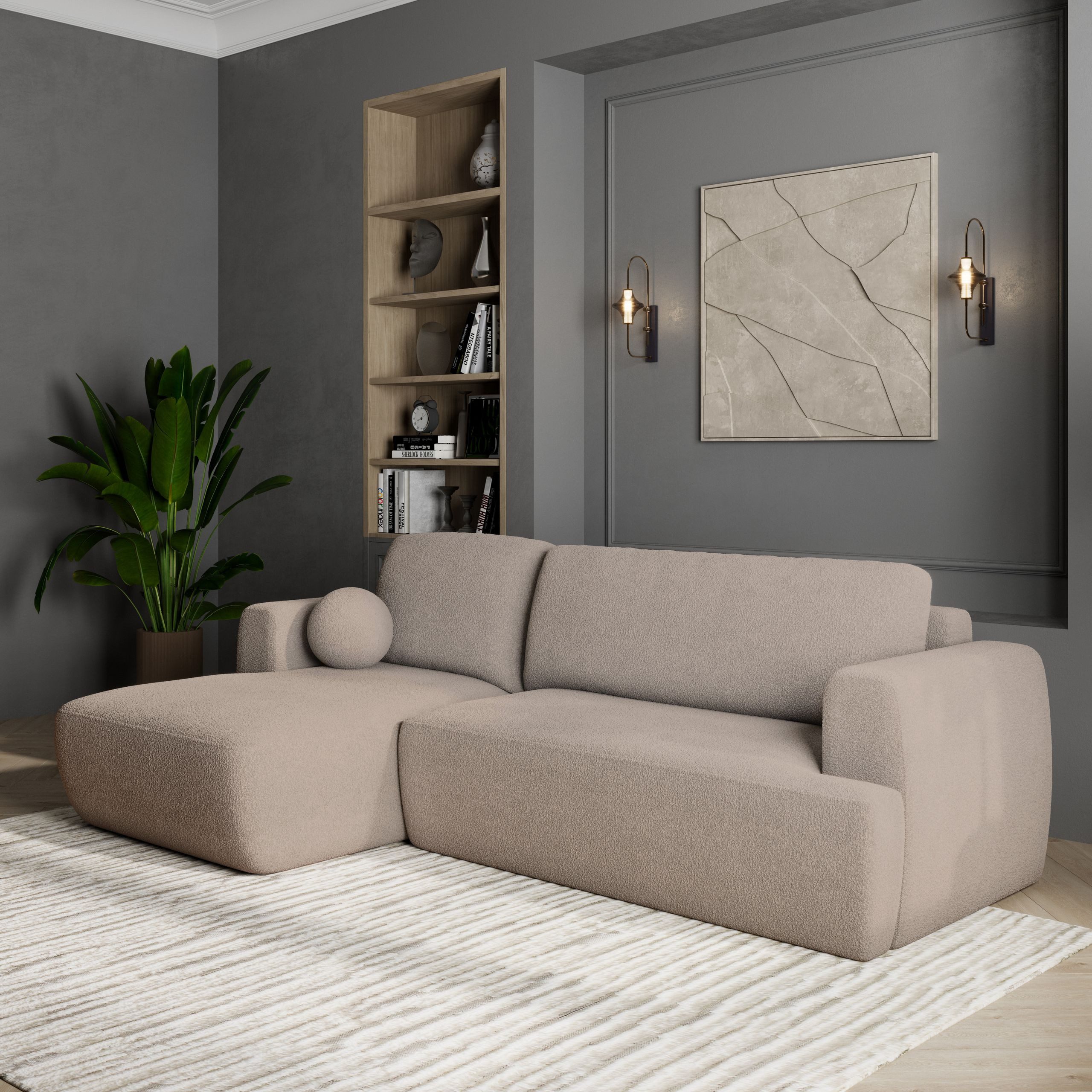 Masseno Ecksofa SENTI mit Schlaffunktion L-Form, günstig online kaufen