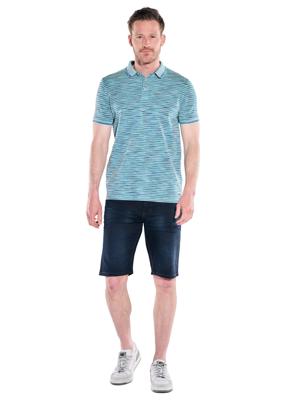 Engbers Poloshirt Herren Polo-Shirt meliert, Hellgruen
