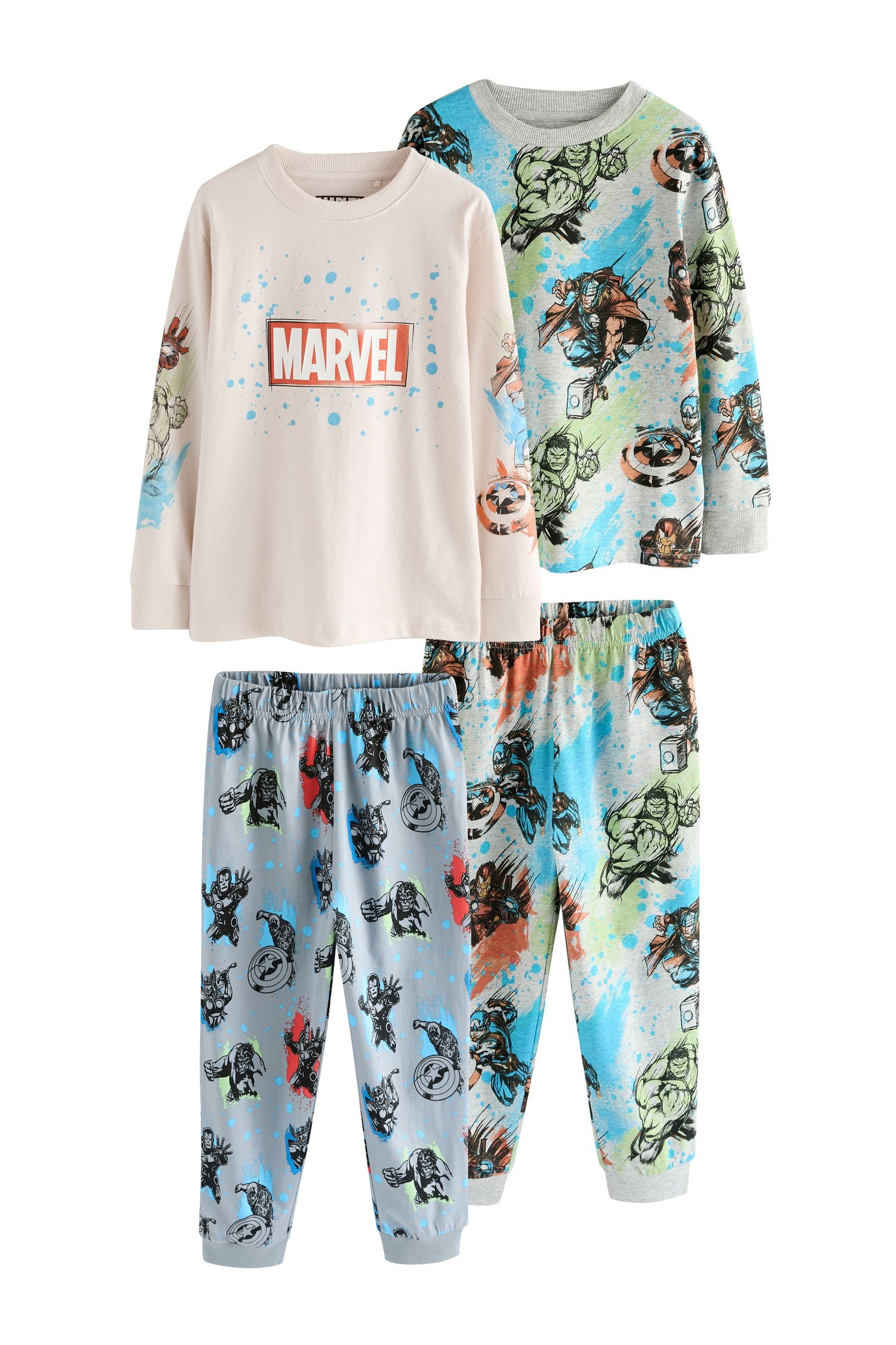 Pyjama Lizenzierter Schlafanzug mit Jogginghose, 2er-Pack