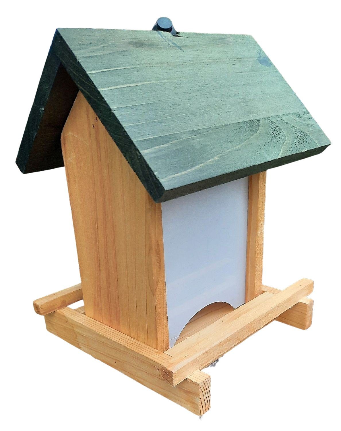 Vogelhaus Vogelfutterhaus Vogelfutterstation Aufhängen Aufstellen Holz 21 cm