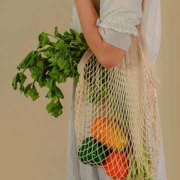 Susable Shopper 2er-set Bio-Baumwollnetztasche(Einkauf, Aufbewahrung, Freizeit)