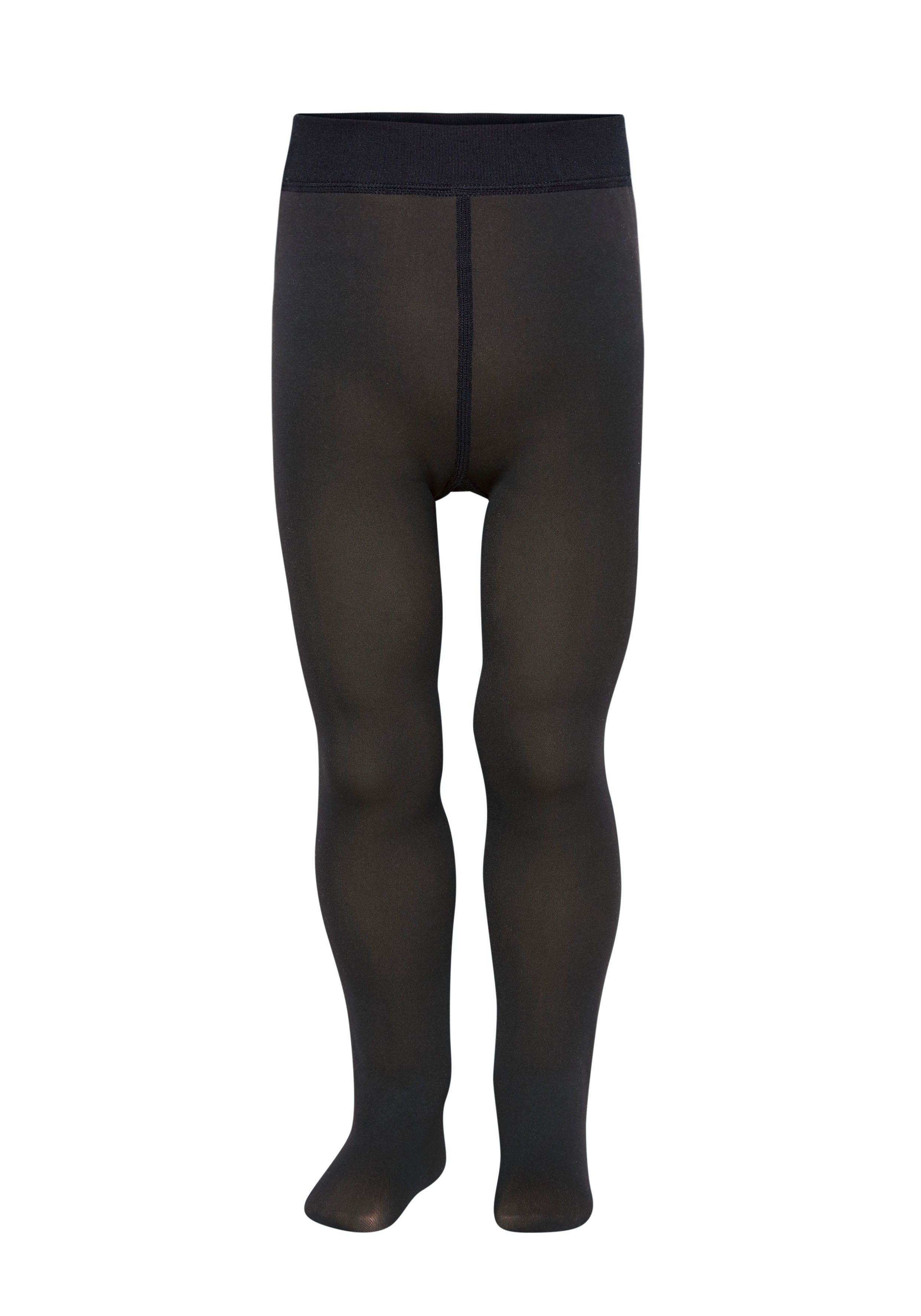 H.I.S Thermostrumpfhose gefütterte Mädchen und Jungen Kinderstrumpfhose, transparente Optik (1 St. Gr. 92/98 bis 116/122) innen mit Teddyfell