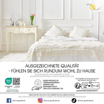 Bettdecke, Kopfkissen + Topper, Soft Touch Mikrofaser Sommer Leicht Steppdecke 140x200cm, aqua-textil