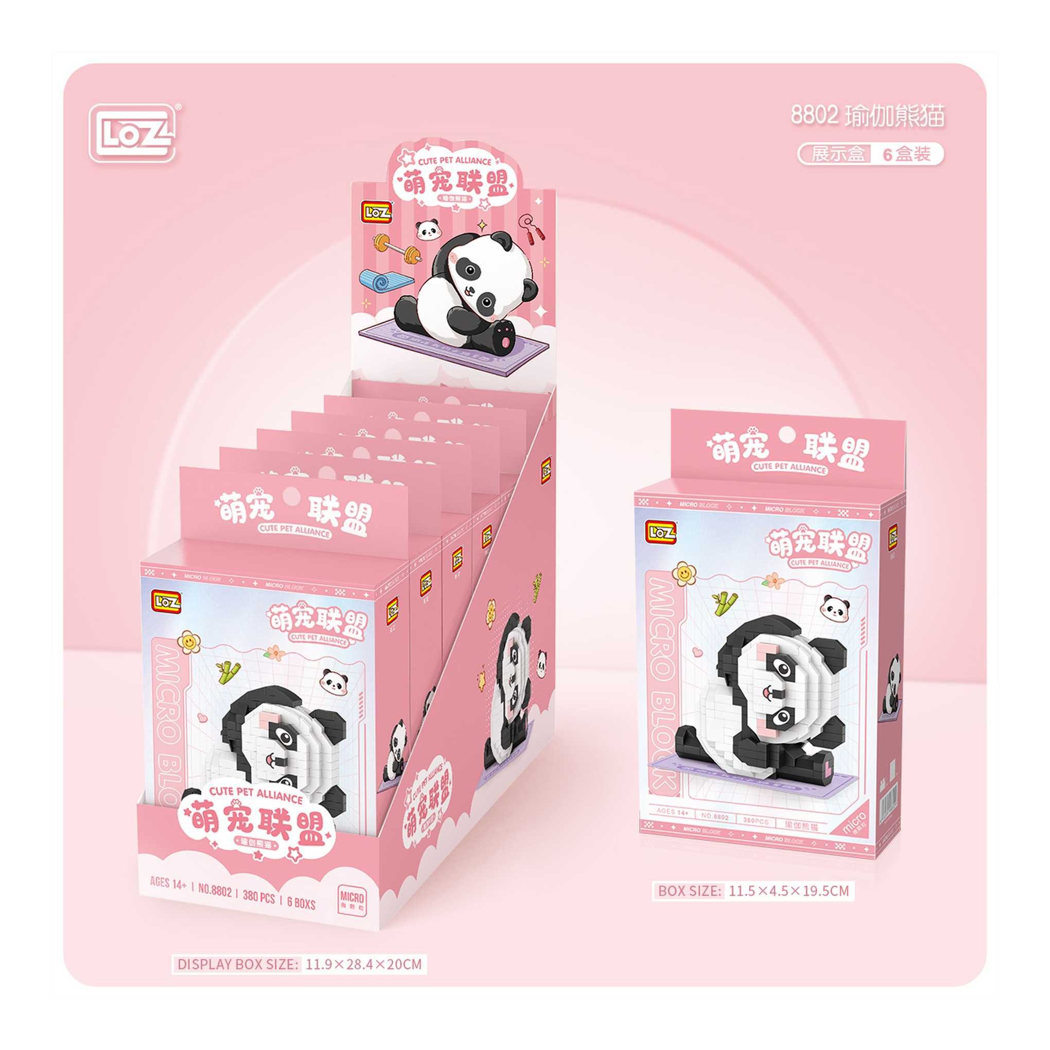 Loz 8802 - Yoga Panda (LOZ) Spielbausteine, (380 St)