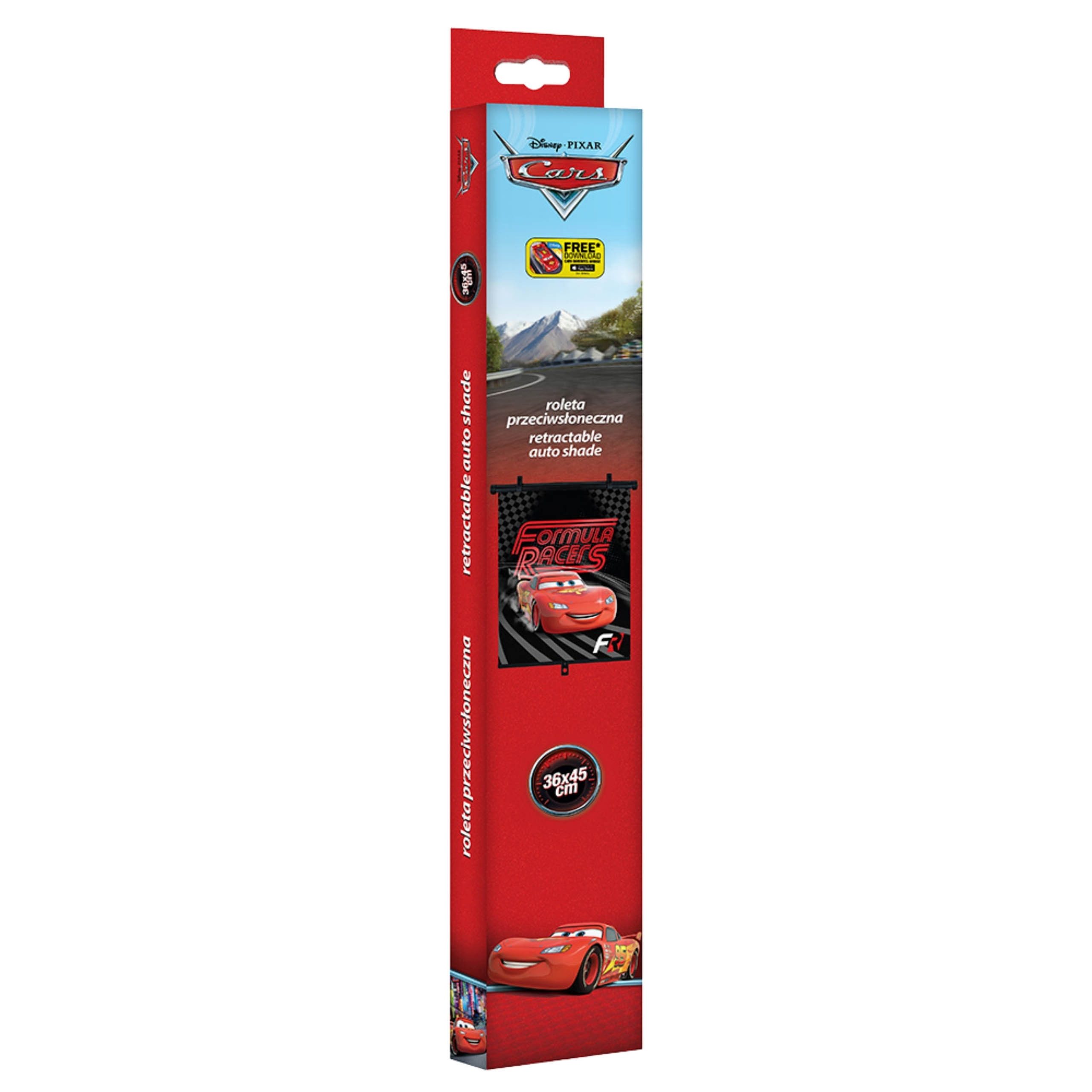 Disney Cars Autosonnenschutz DISNEY CARS Sonnenschutzrollo fürs Autofenster 36 × 45 cm