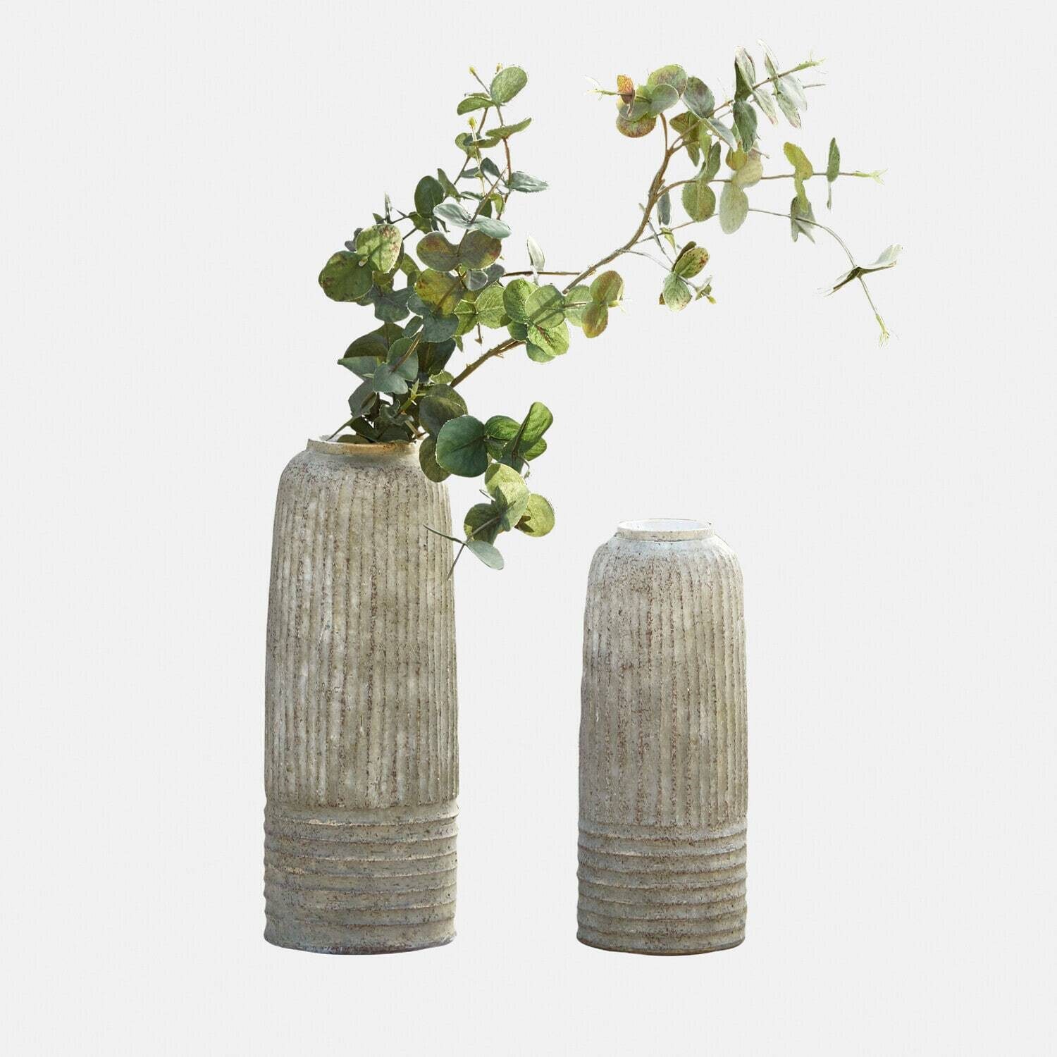 Mirabeau Tischvase Vase 2er Set Bellonas grau