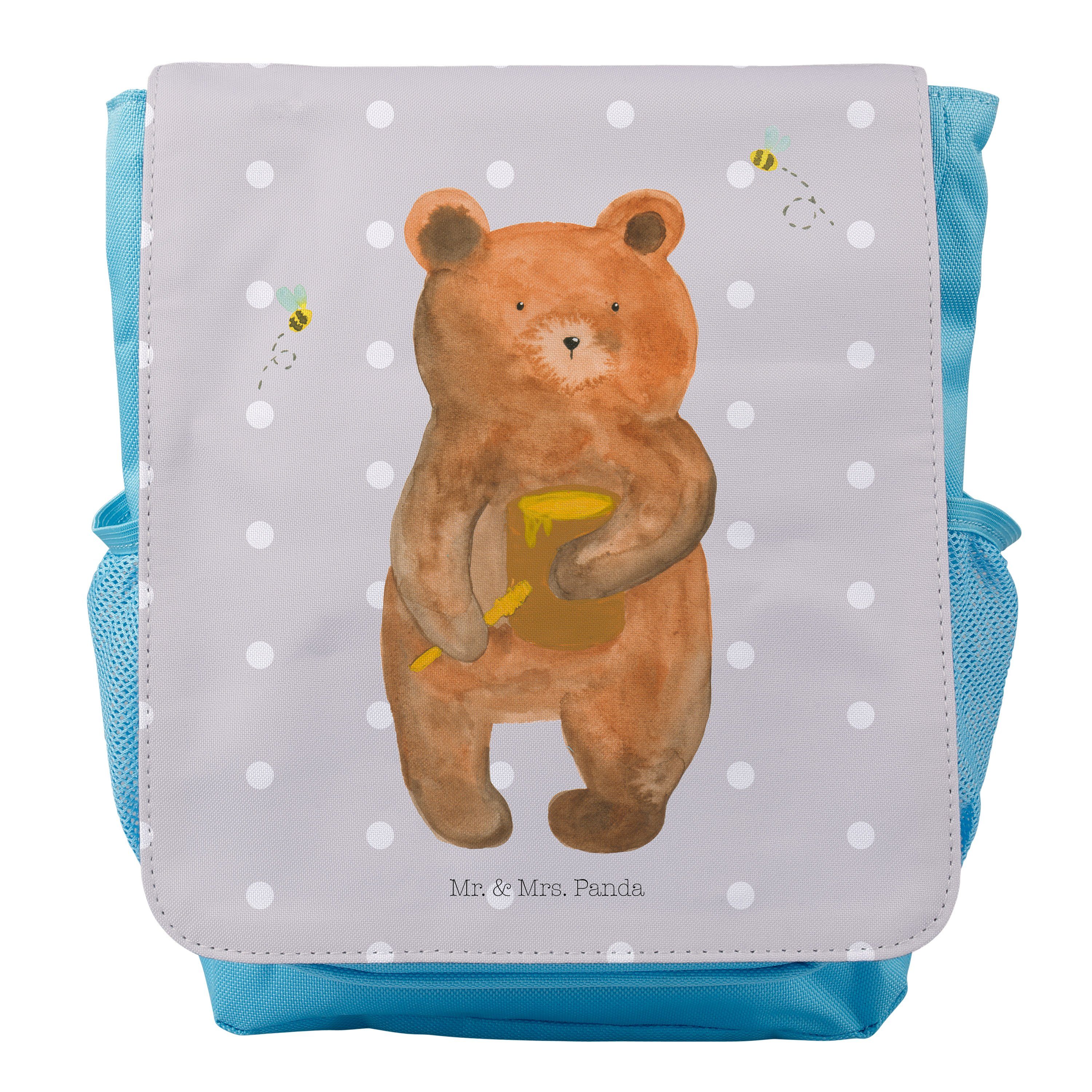 Mr. & Mrs. Teddy, Jungen - Pastell Verliebte - Kinderrucksack Geschenk, Honigbär Freund, Panda Grau