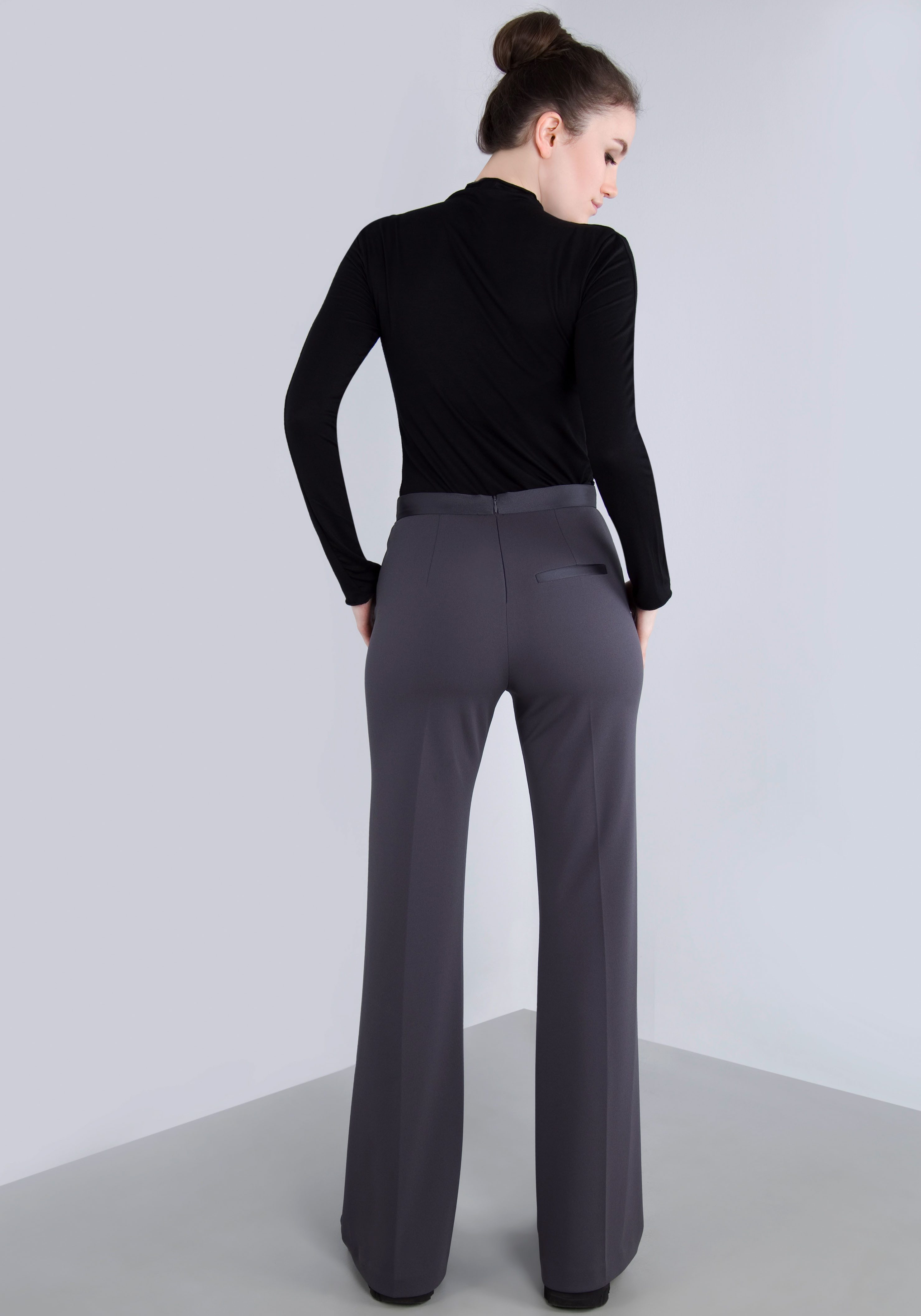 IMPERIAL Schlaghose mit Satindetails günstig online kaufen