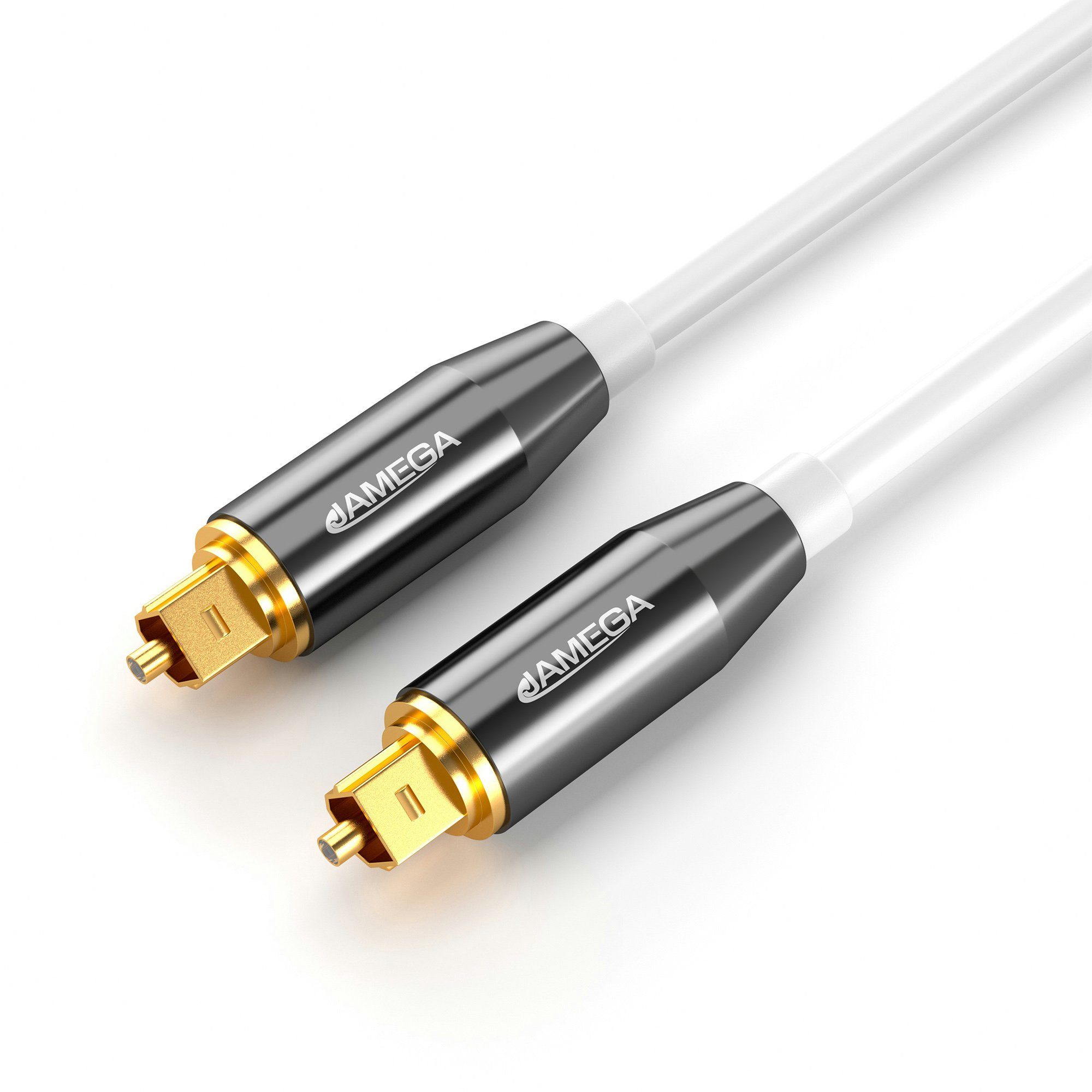 JAMEGA Toslink Kabel Optisches Audio Digitalkabel LWL SPDIF Audio-Kabel, S/PDIF, Toslink (500 cm)