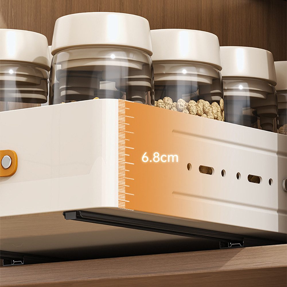 GarveeMore Küchenorganizer-Set Teleskopischer Küchenaufbewahrungsregal ausz günstig online kaufen