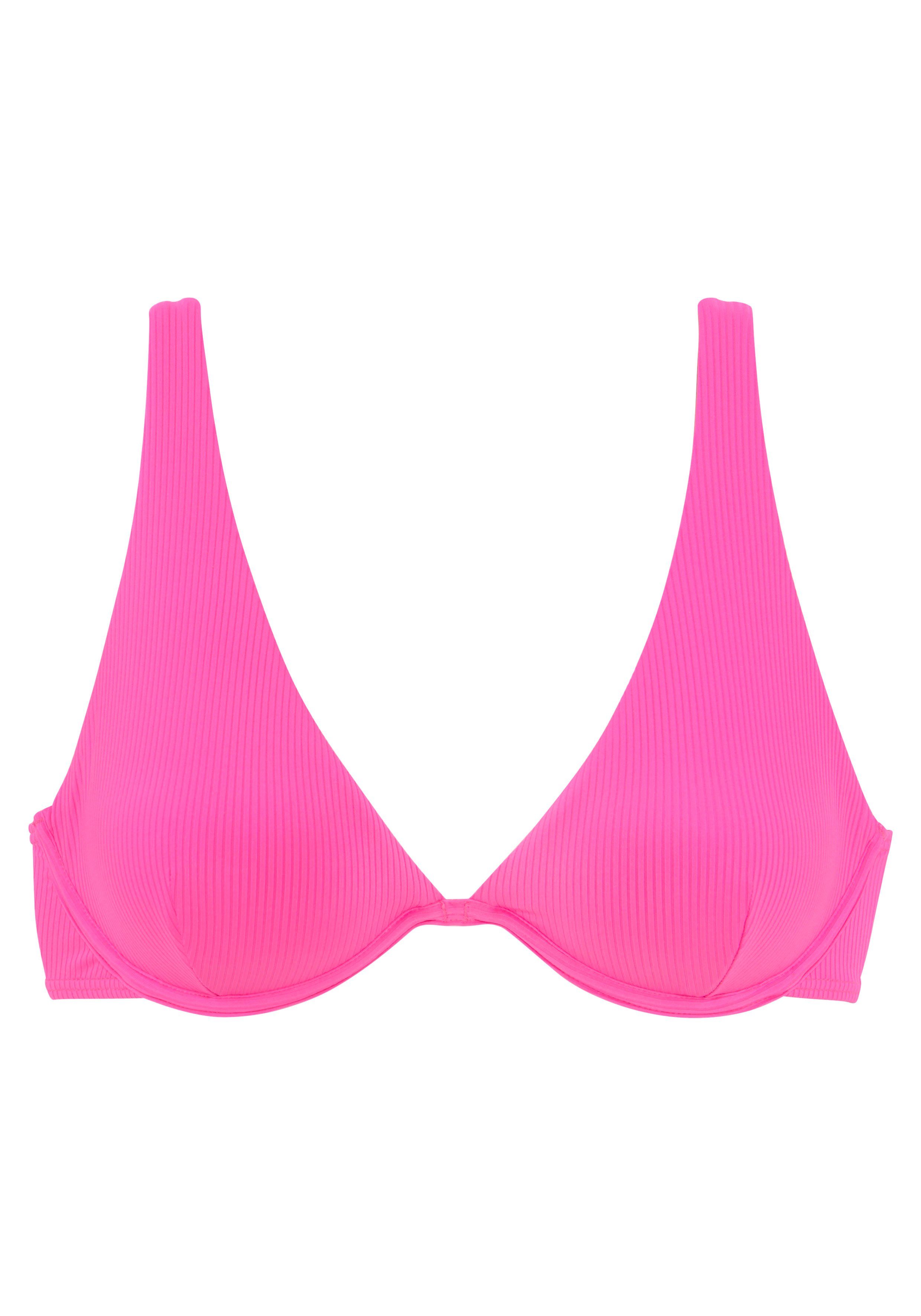 Venice Beach Bügel-Bikini-Top Lucky, aus gerippter Strukturware – Bild 2 von 5