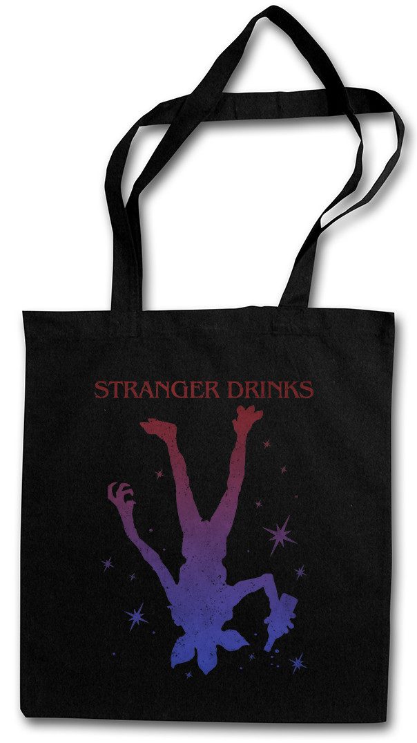 Beuteltasche Stranger Drinks Stofftasche Besoffen Karneval Fasching Kostüm
