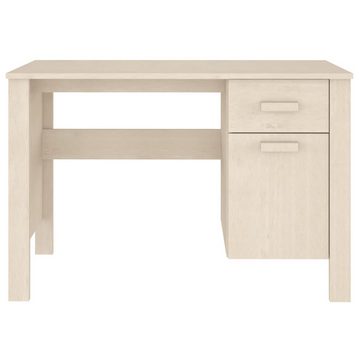 furnicato Schreibtisch HAMAR Honigbraun 113x50x75 cm Massivholz Kiefer