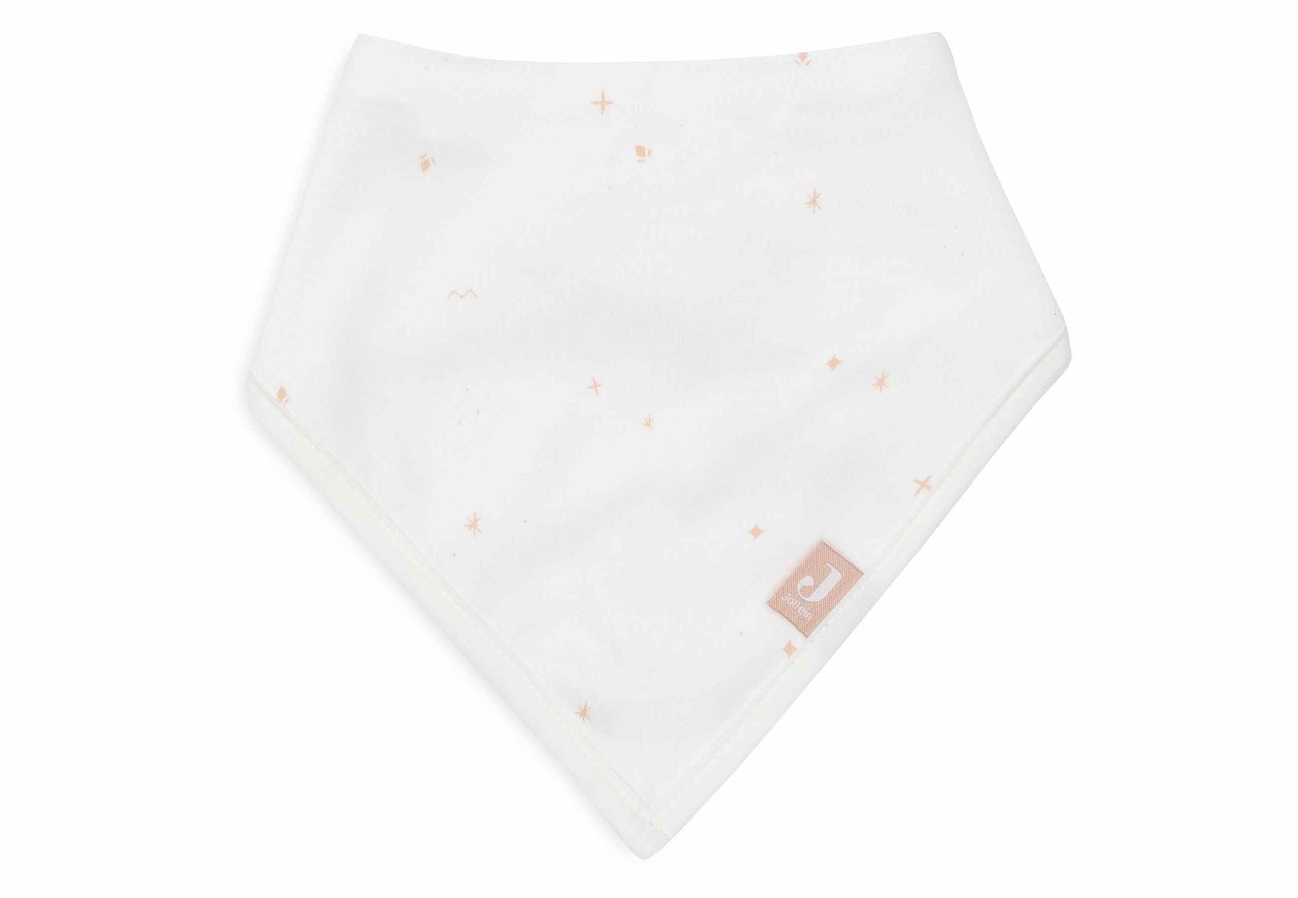Jollein Lätzchen Baby Bandana aus Baumwolle Jersey mit variablen Druckknöpfen, 2er Pack zartes Jersey