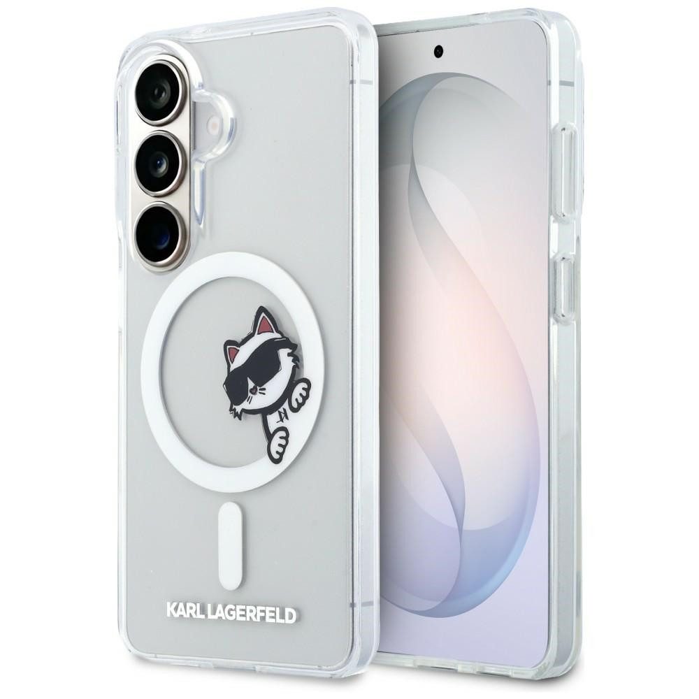 KARL LAGERFELD Handyhülle Galaxy S26 Plus transparent MagSafe Katze Choupette Logo 6,7 Zoll, Kantenschutz