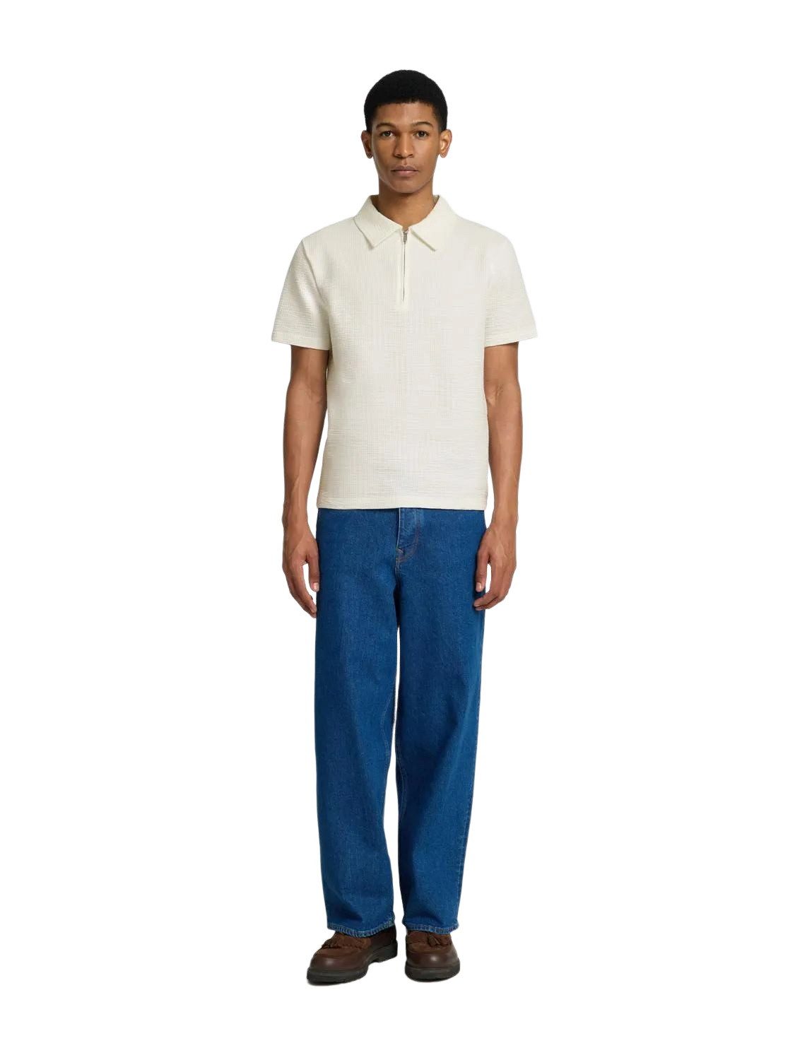 SELECTED HOMME Poloshirt SLHSANDER SEERSUCKER ZIP günstig online kaufen