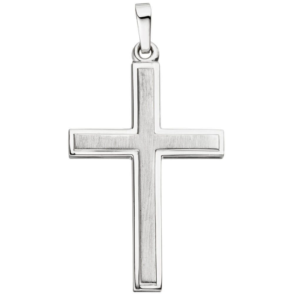 Kettenanhänger Anhänger Kreuz 31,4x19,2mm aus 925 Silber