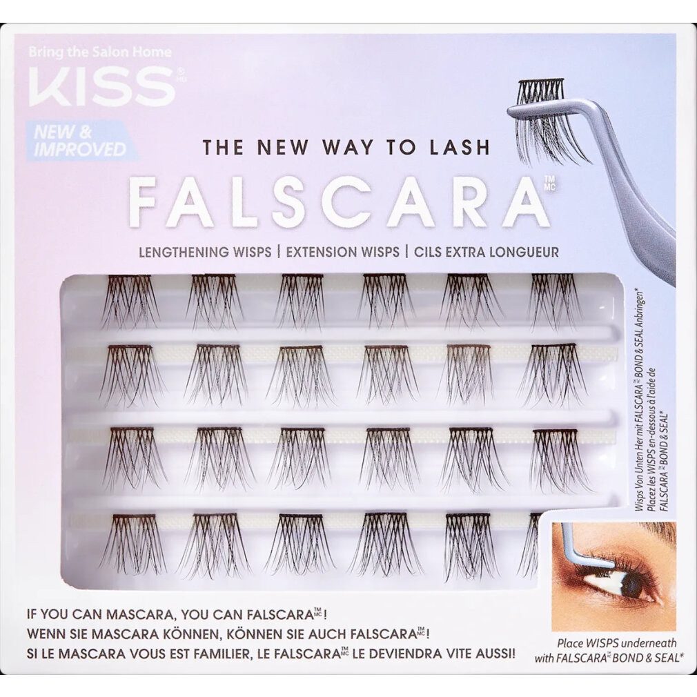 Kiss Einzelwimpern Falscara Eyelash - Wisp Multi 01