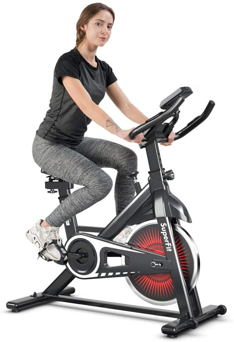 Klappbar LCD Fitnessbike​ Hometrainer Heimtrainer Indoor Fitness Fahrrad 120kg 