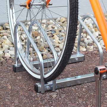 relaxdays Fahrradständer Fahrradständer 2x Boden & Wandmontage