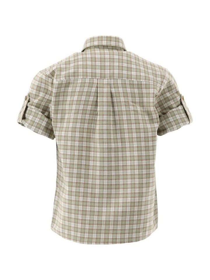 OS-Trachten Trachtenhemd Dadil Jungen Langarmhemd mit Edelweiß-Stickerei  auf der Knopfleiste