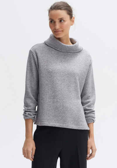 OPUS Sweatshirt Gingy mit breitem Rollkragen