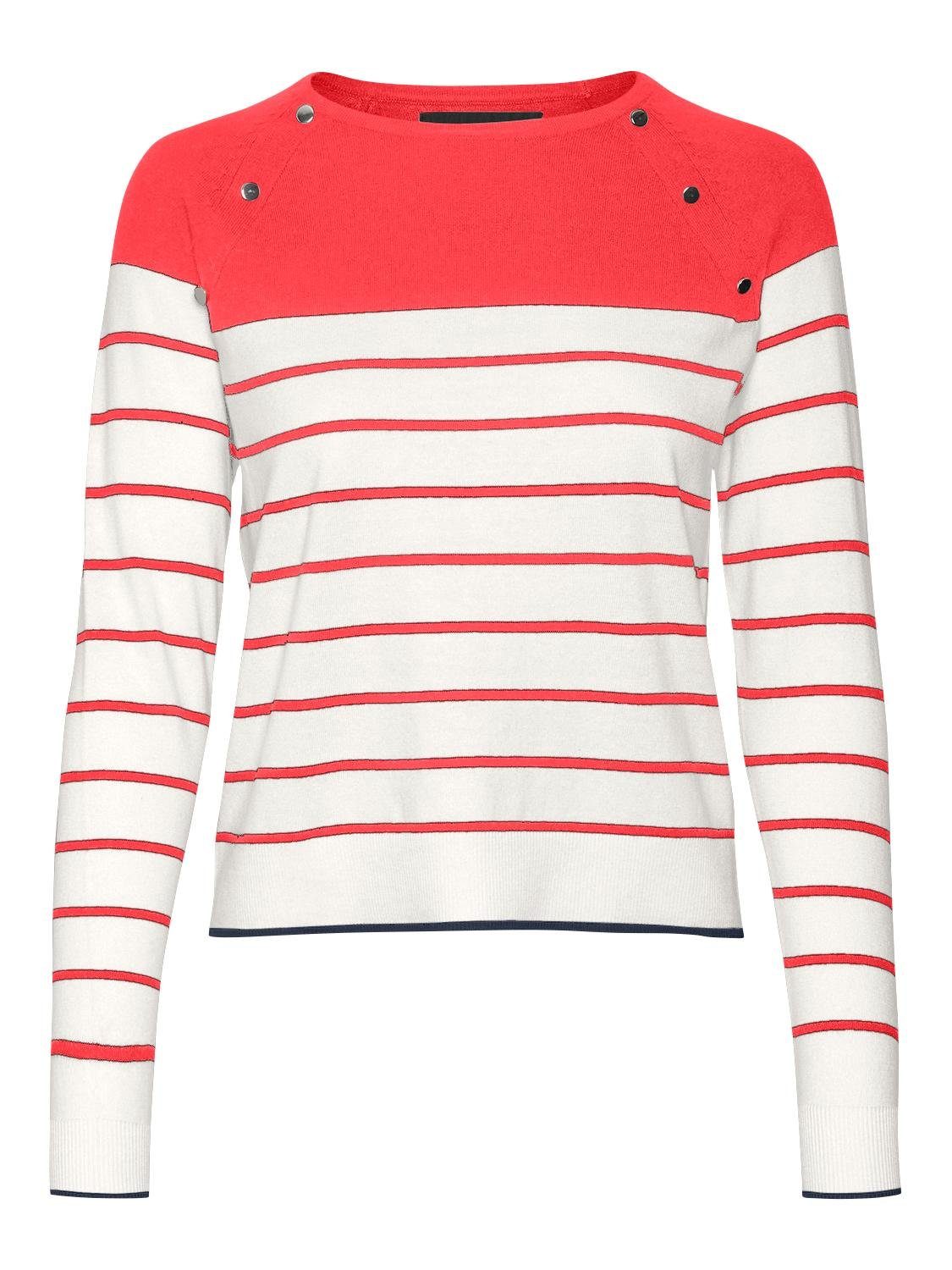 Vero Moda Вязаные свитера VMALMA LS O-NECK RAGLAN PULLOVER BOO