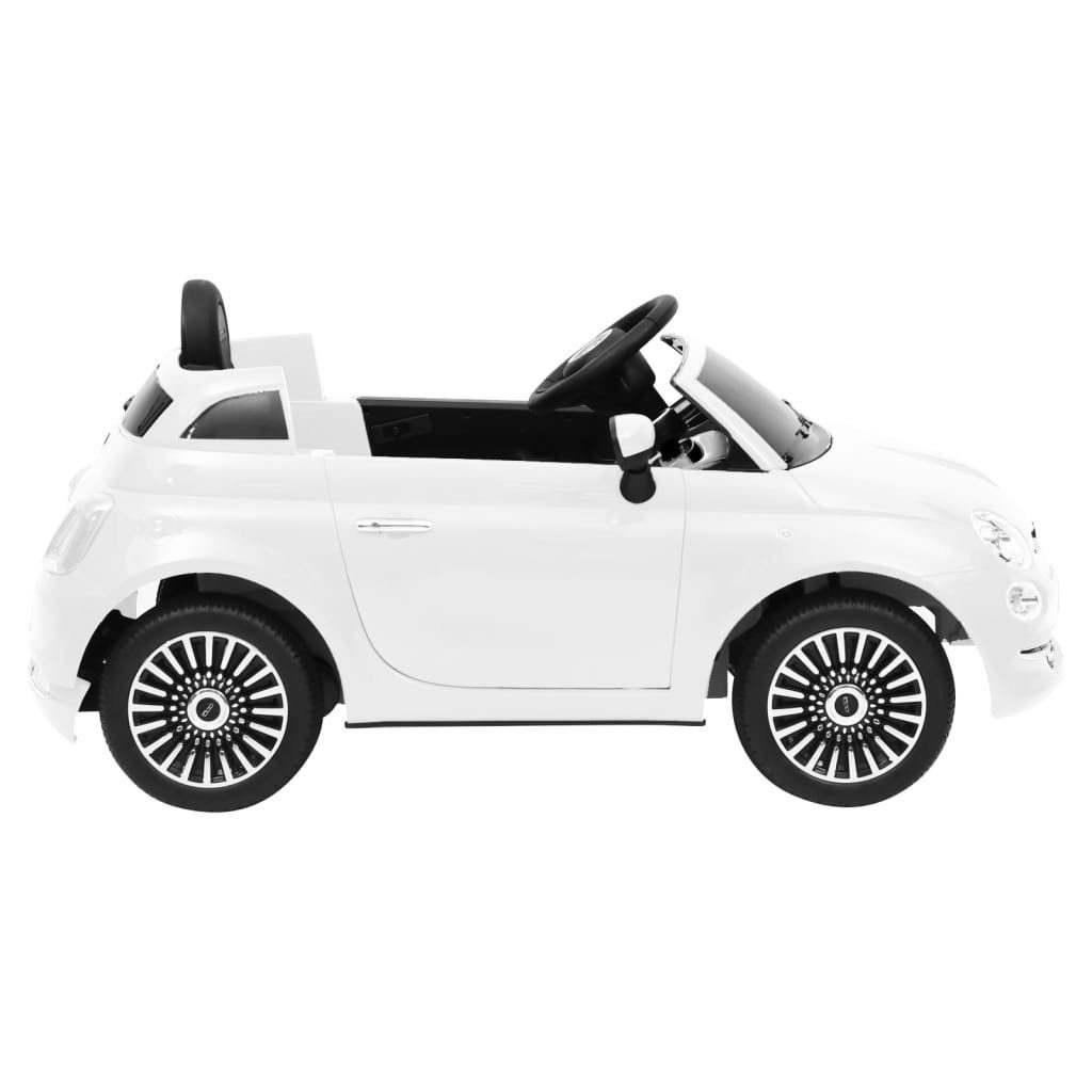 Elektro-Kinderauto Kinderfahrzeug Batteriebetriebene Fiat Kinder-Elektroauto vidaXL 50 Weiß Fahrzeuge