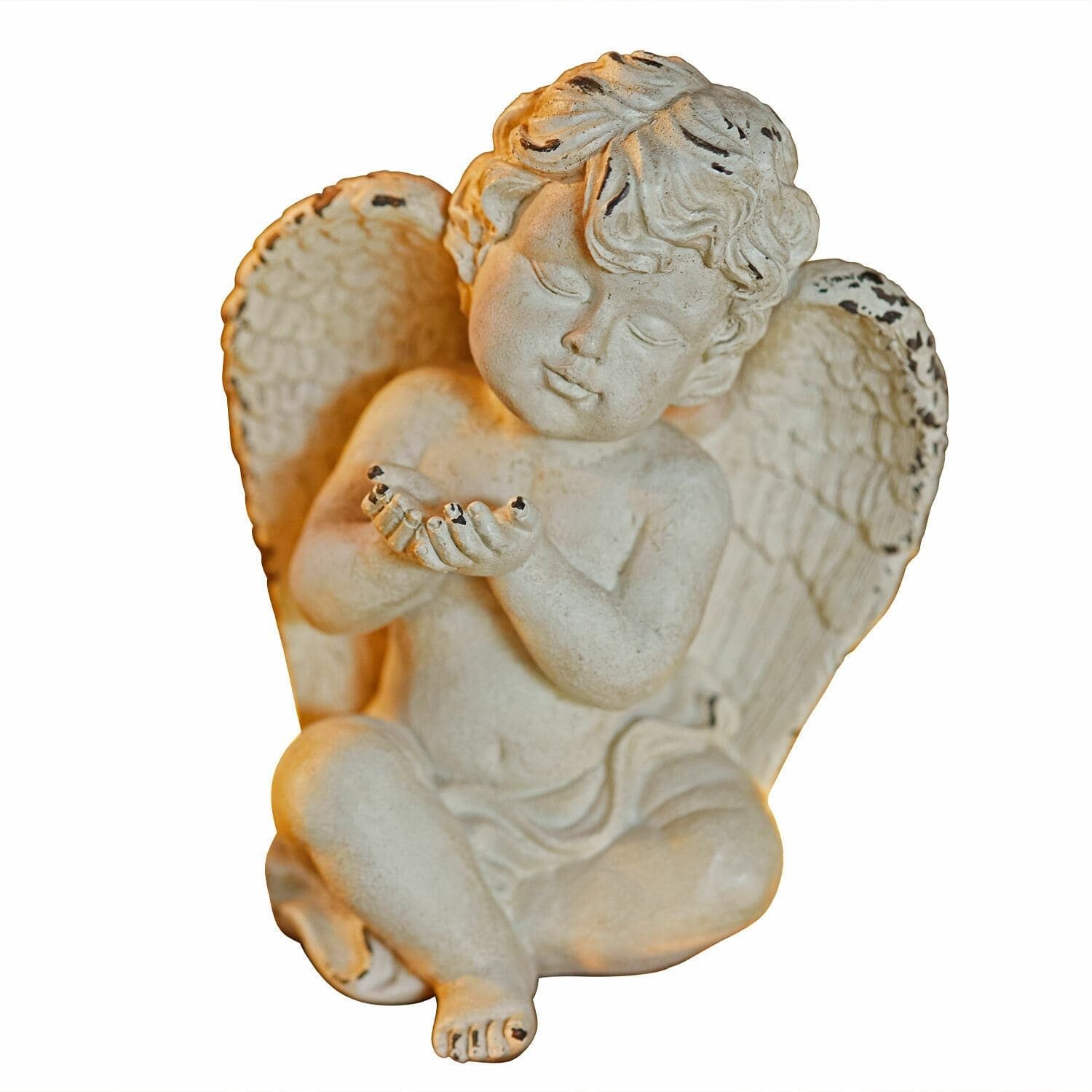 Mirabeau Dekofigur Deko-Engel Virela beige
