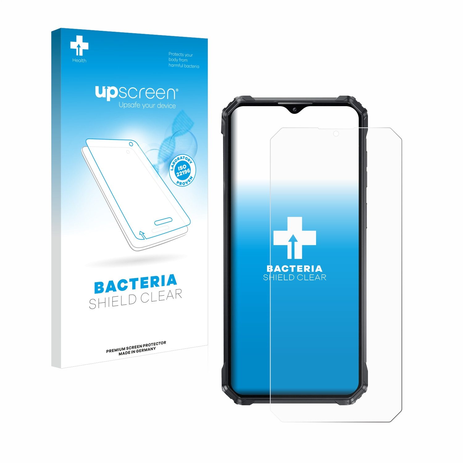 upscreen Schutzfolie für Oukitel WP36, Displayschutzfolie, Folie Premium klar antibakteriell