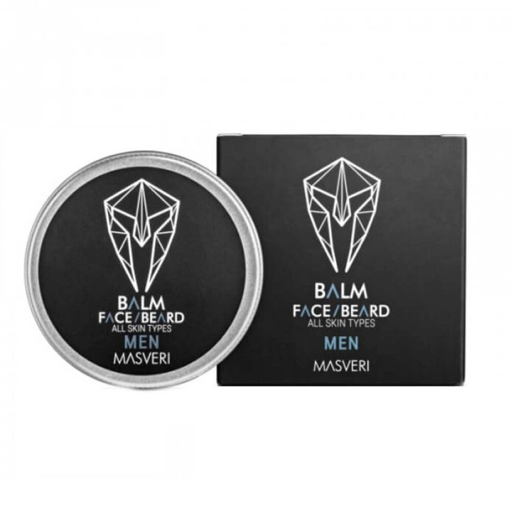 Masveri Feste Duschseife, Shea Butter, Beard Balm, For Hydration, 50ml