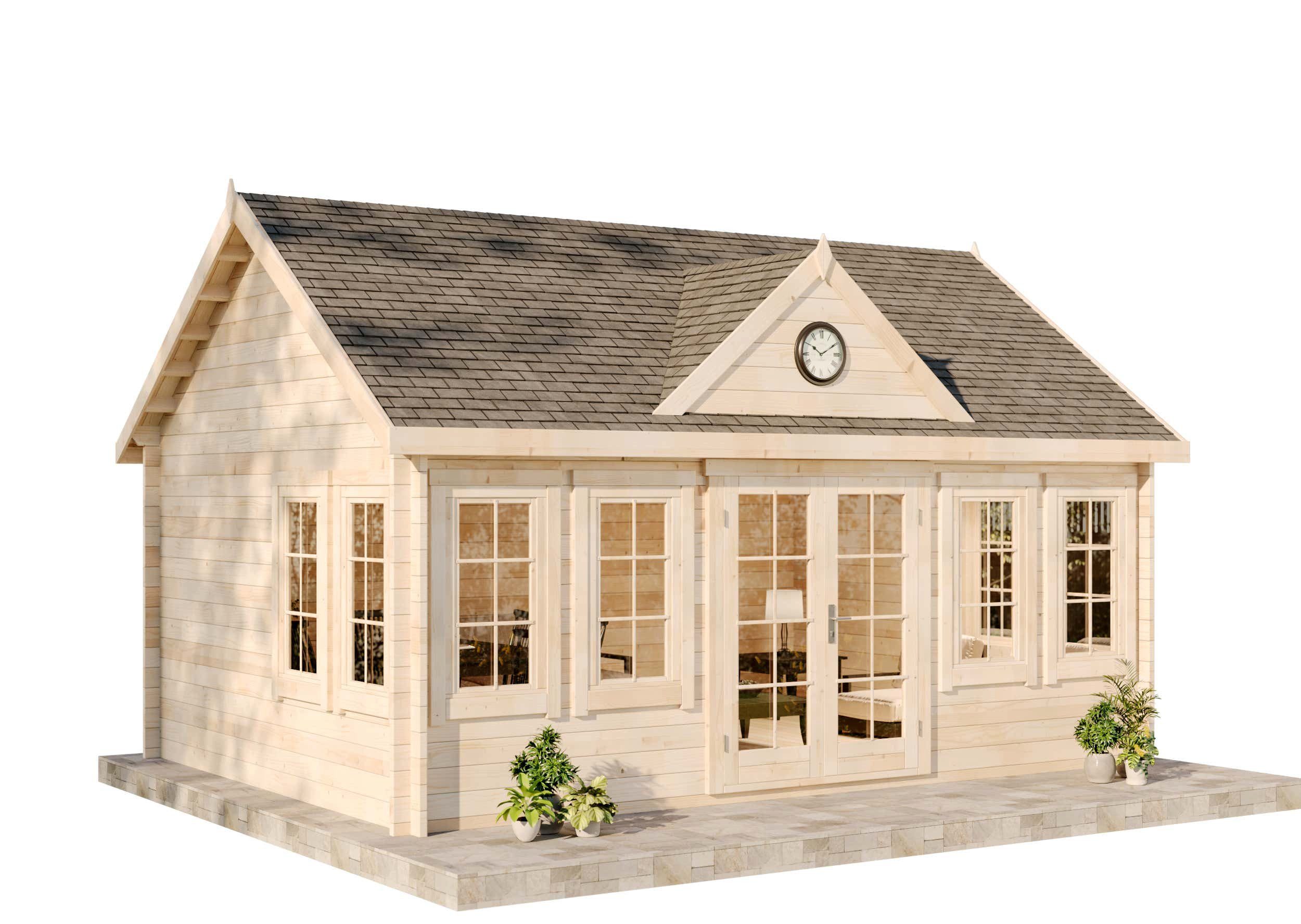 Alpholz Gartenhaus CLOCKHOUSE® XL, BxT:...