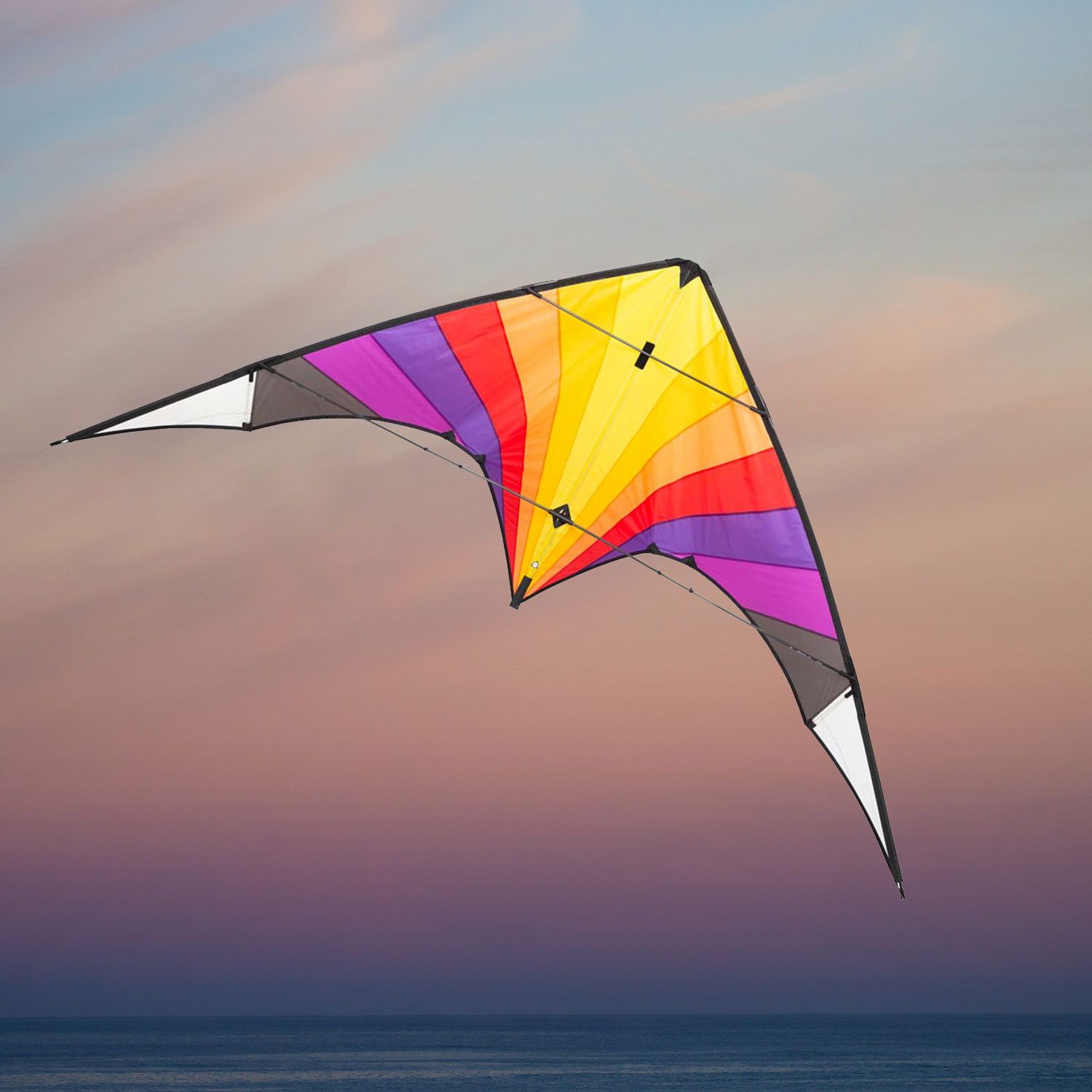 HQ Flug-Drache HQ Lenkdrachen Diva 195 cm Leichtwinddrachen, imposante Erscheinung am Himmel
