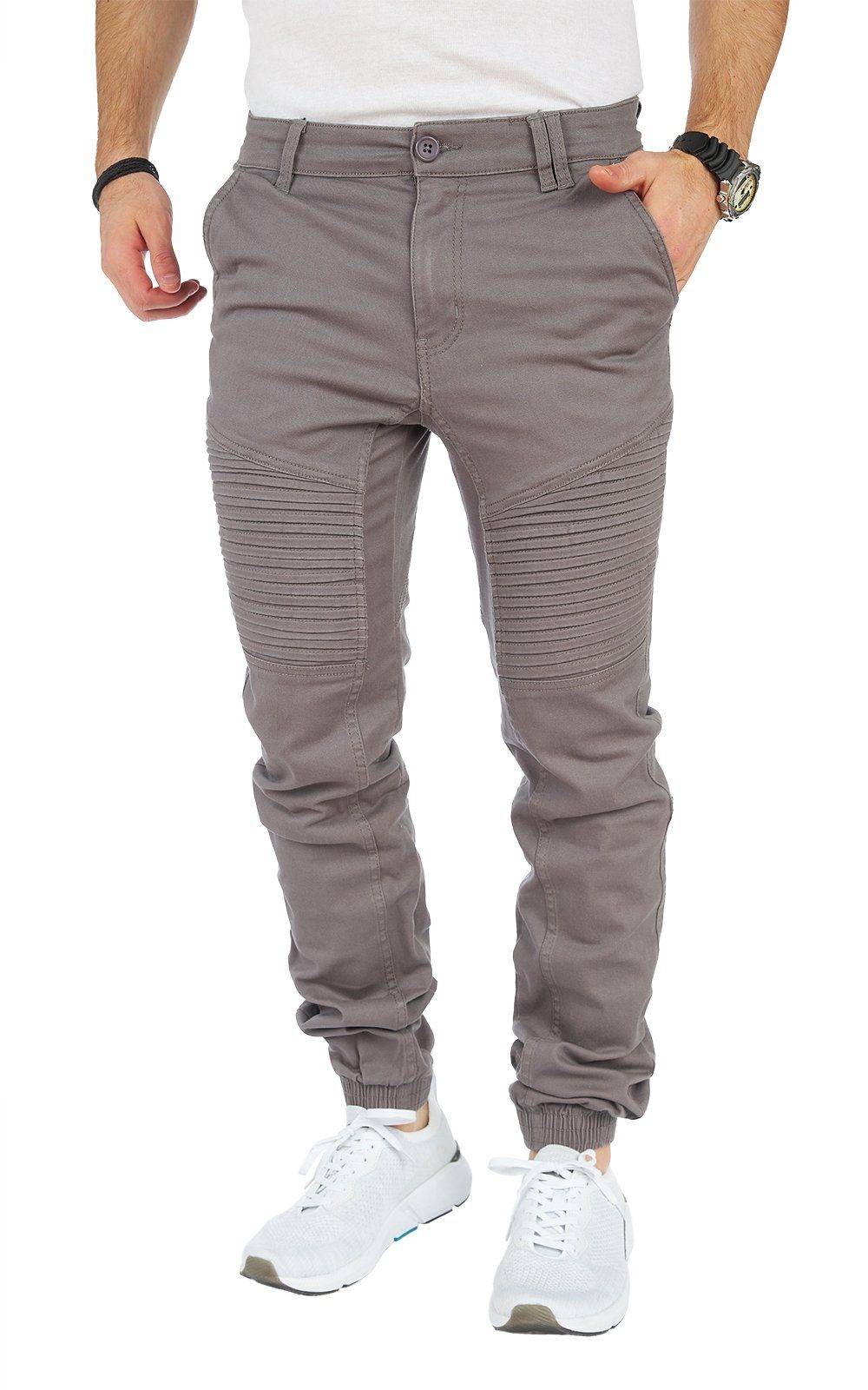 Styleko Cargohose 8009 Styleko Cargohose Herren Cargohose männer Cargohose Chino Hose Gray