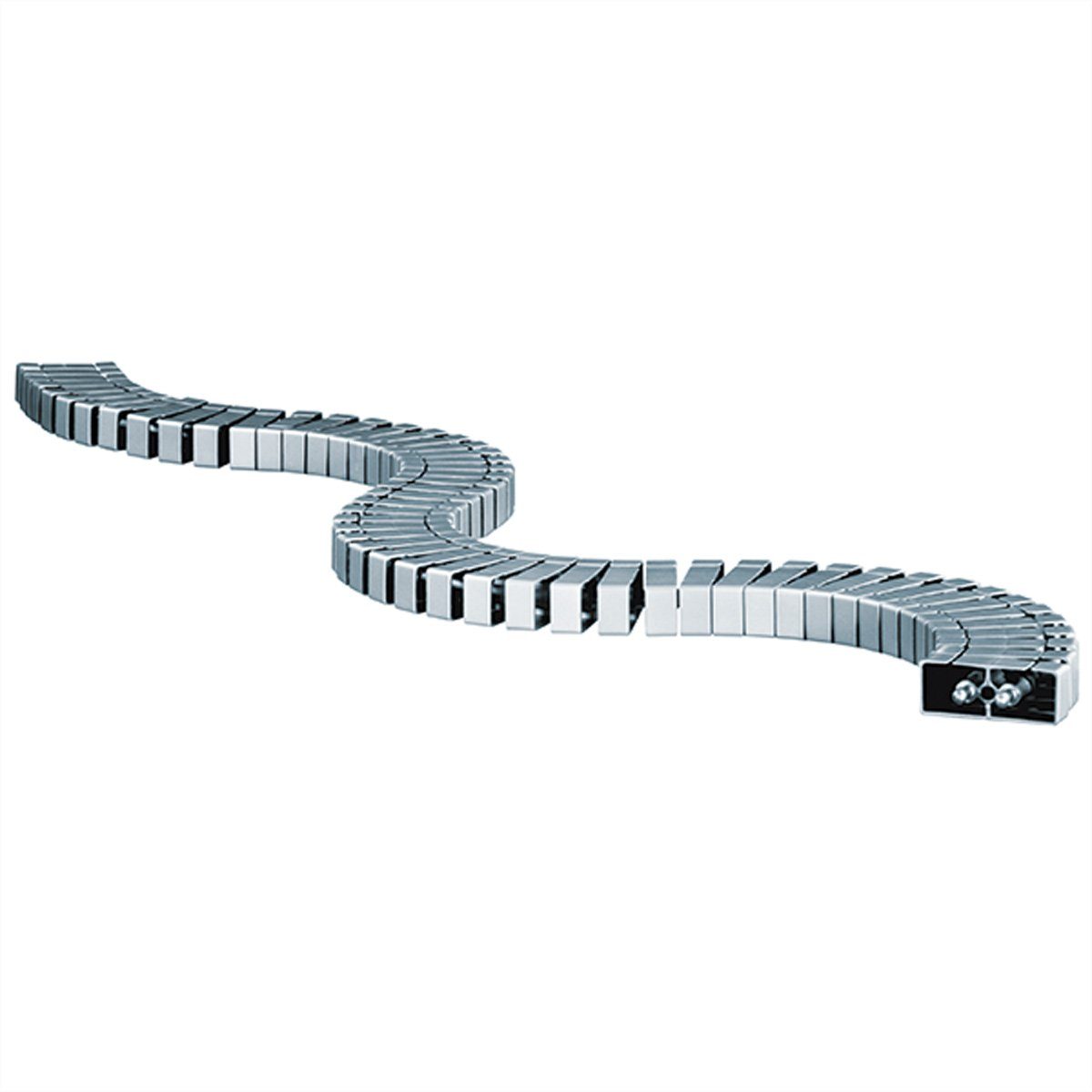 Bachmann Kabelschlange Flex II silber Stromadapter, 1 cm