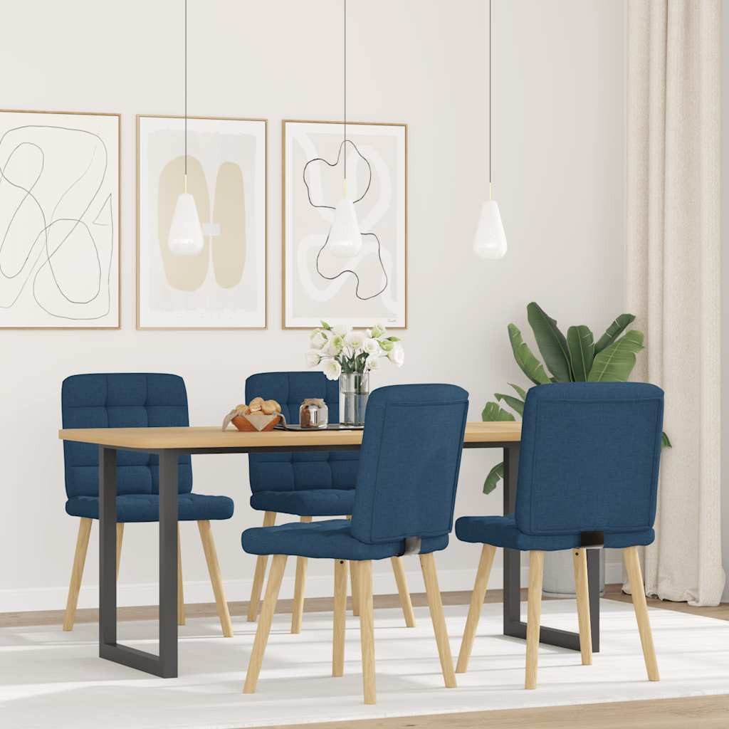 vidaXL Esszimmerstuhl Esszimmerstühle 4 Stk. Blau günstig online kaufen