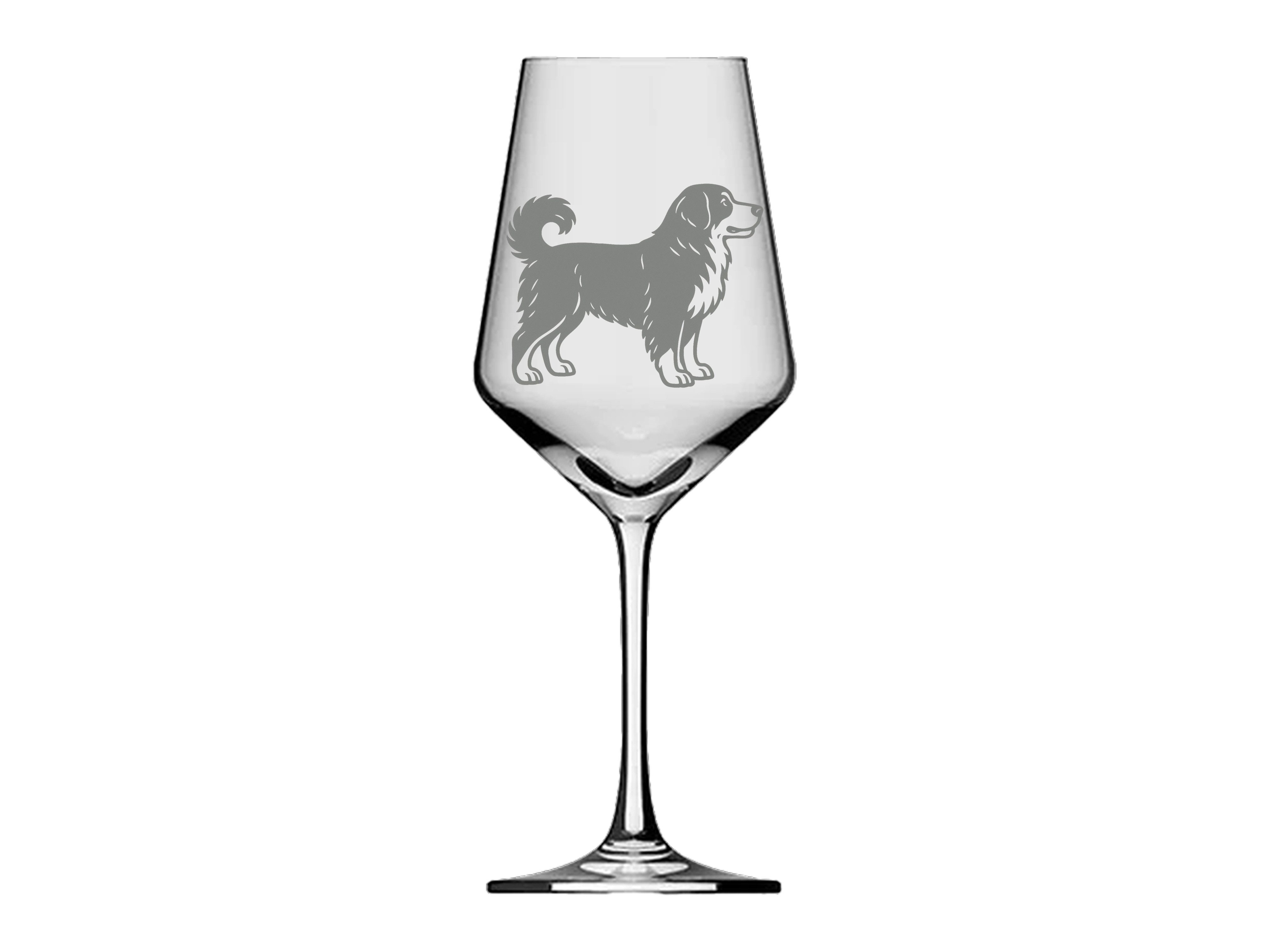eXODA Weinglas Berner Sennenhund Gravur spülmaschinenfest, Glas, Atemberaubende Darstellung