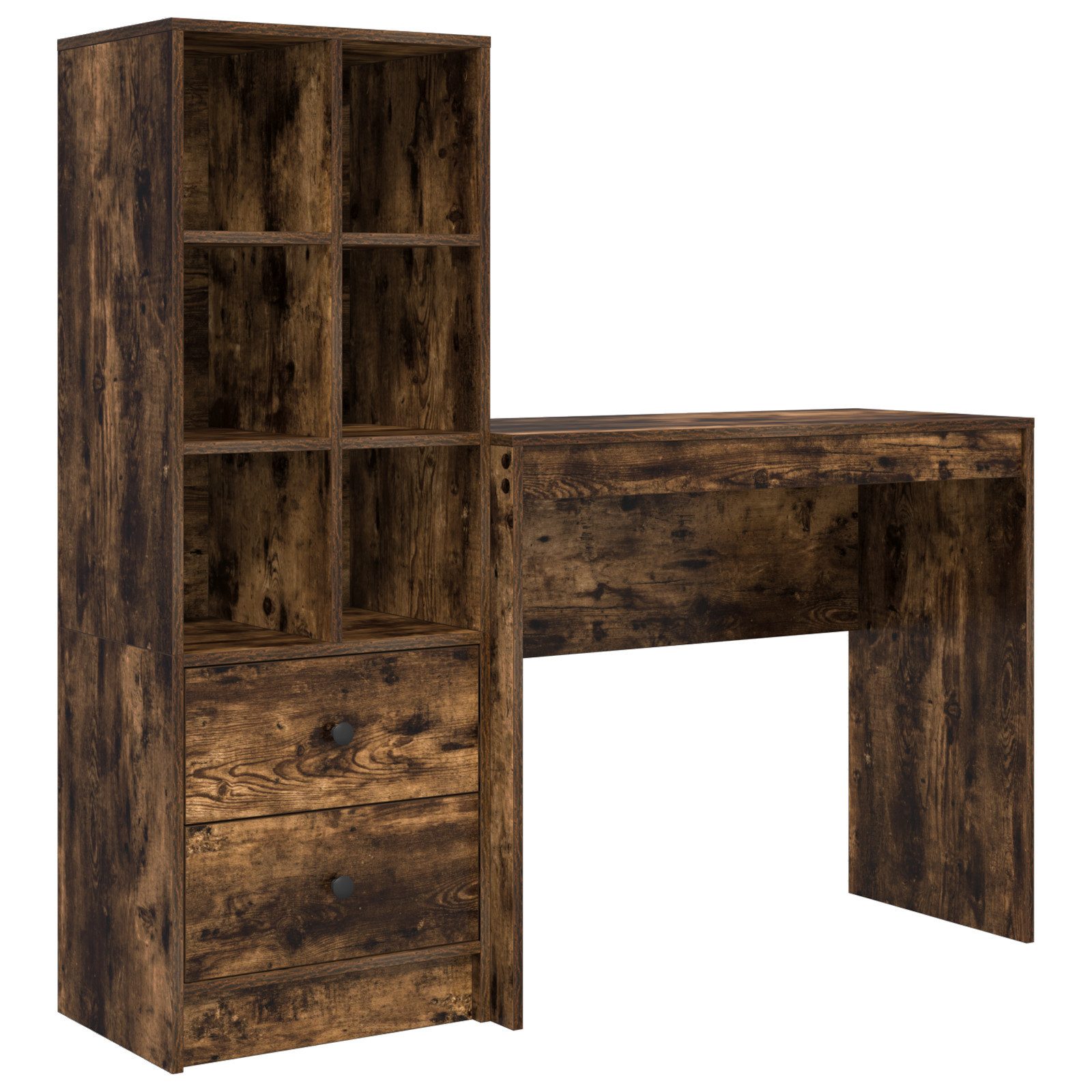 vidaXL Sideboard Schreibtisch mit Stauraum Geräucherte günstig online kaufen