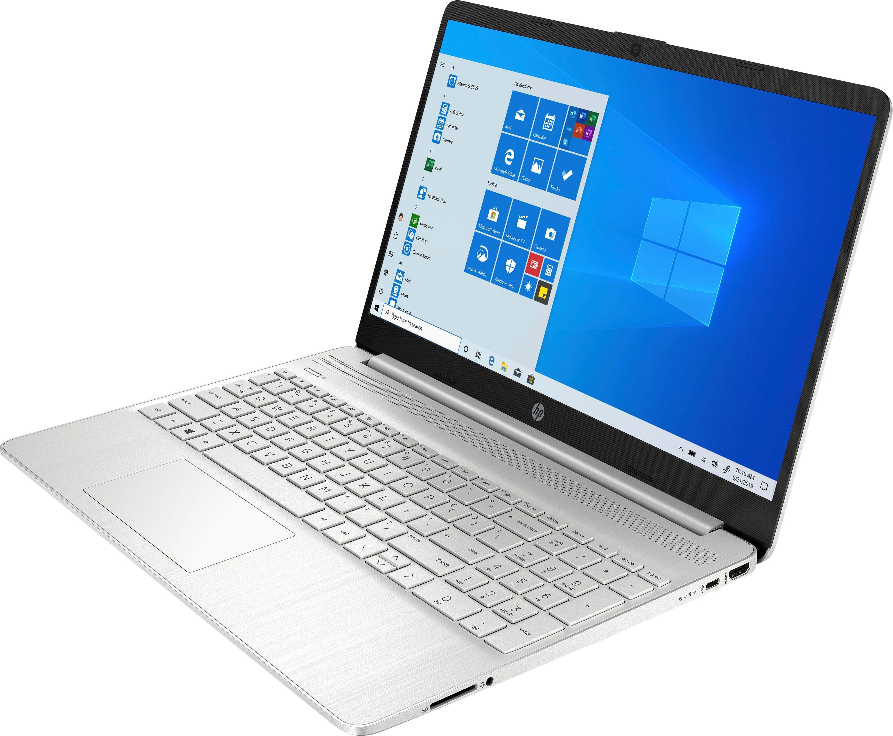 HP 15s-eq2208ng Notebook (39,6 cm/15,6 AMD Ryzen Radeon Zoll, 1000 Graphics, 7 SSD) GB 5700U
