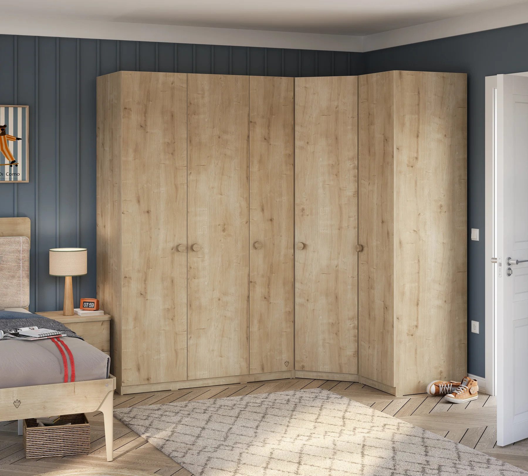 Möbel-Zeit Eckschrank MOCHA