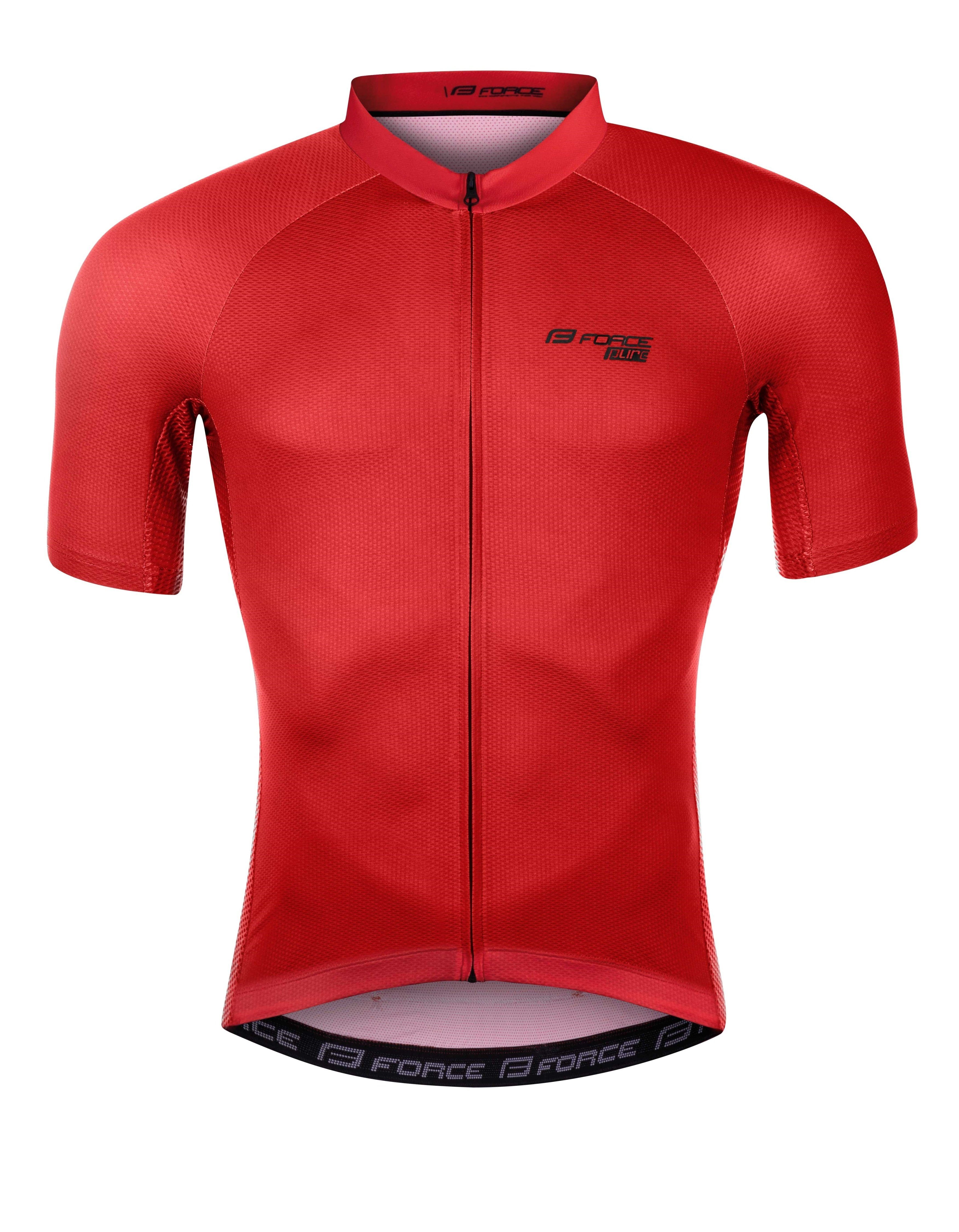 FORCE Radtrikot Jersey FORCE PURE rote günstig online kaufen